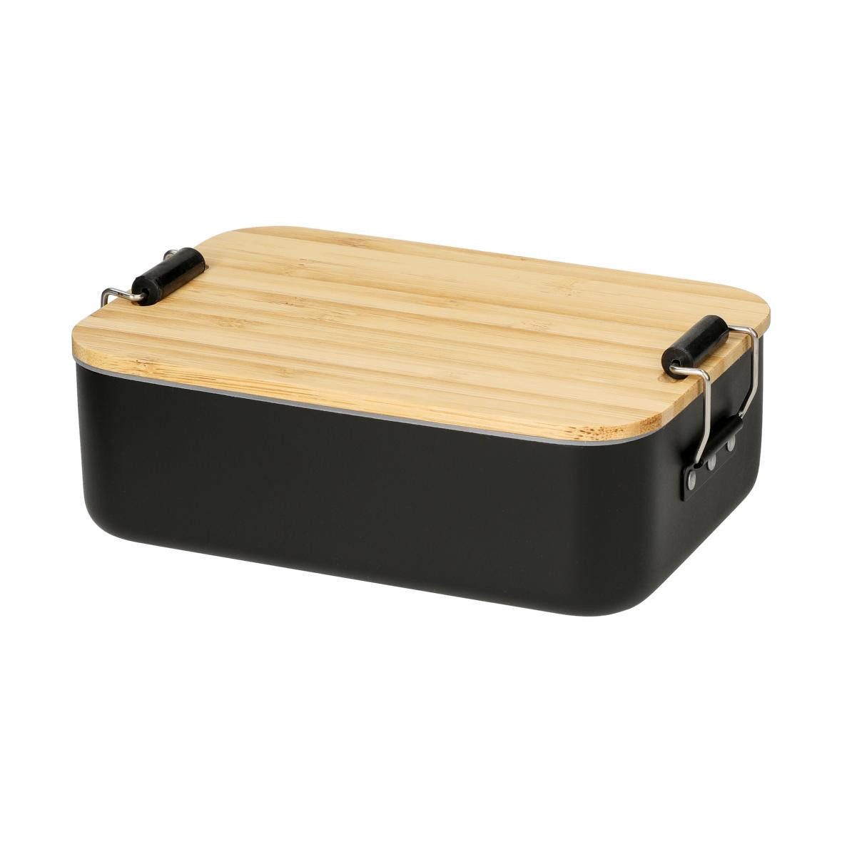 elasto Lunchbox Lunchbox mit Holzdeckel - Brotdose für Kinder & Erwachsene