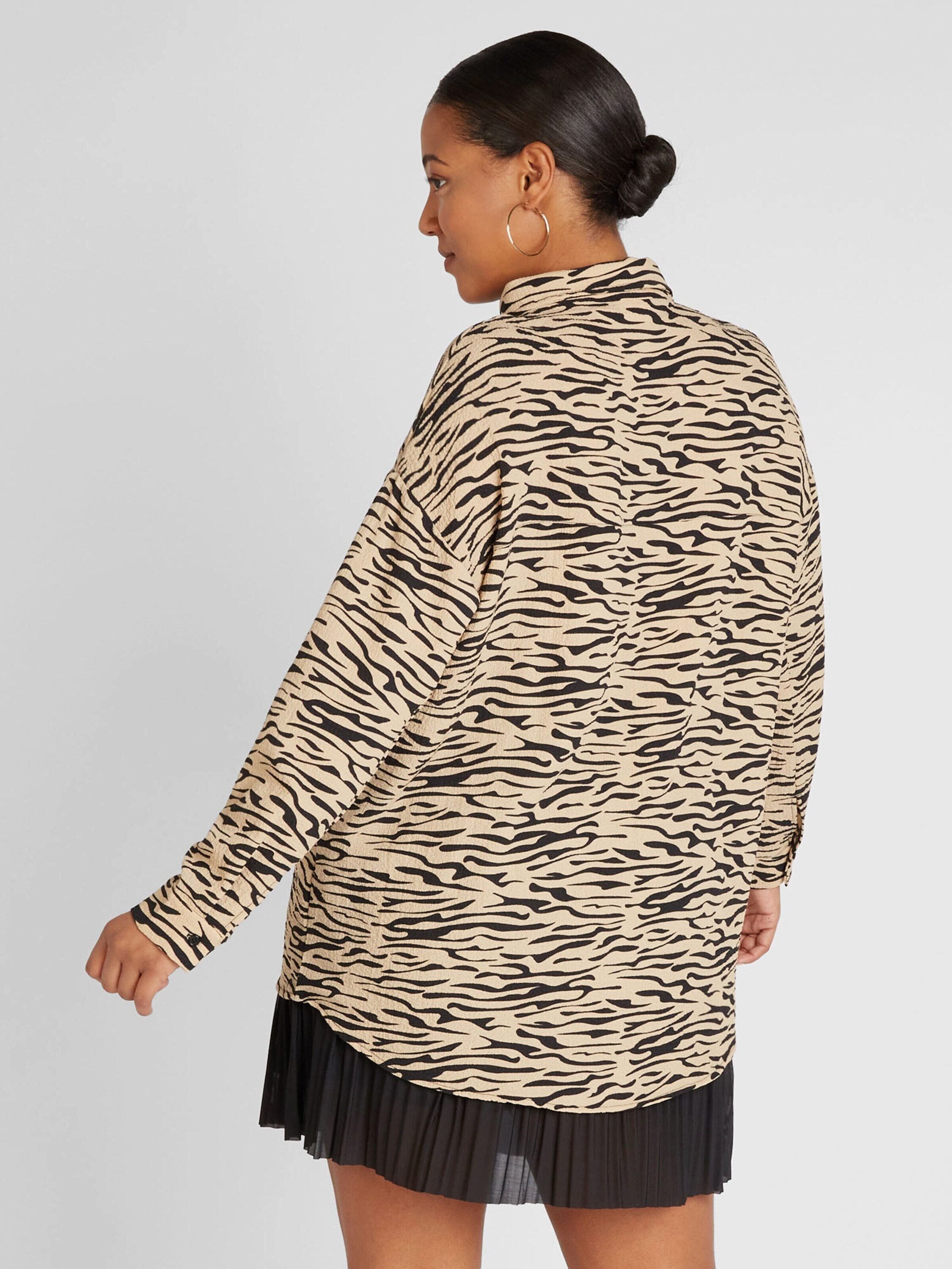 Noisy may Langarmbluse RIPPLE (1-tlg) Falten