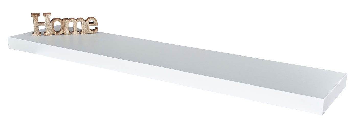 Levandeo® Wandregal, Wandboard Bobby 100cm weiß günstig online kaufen
