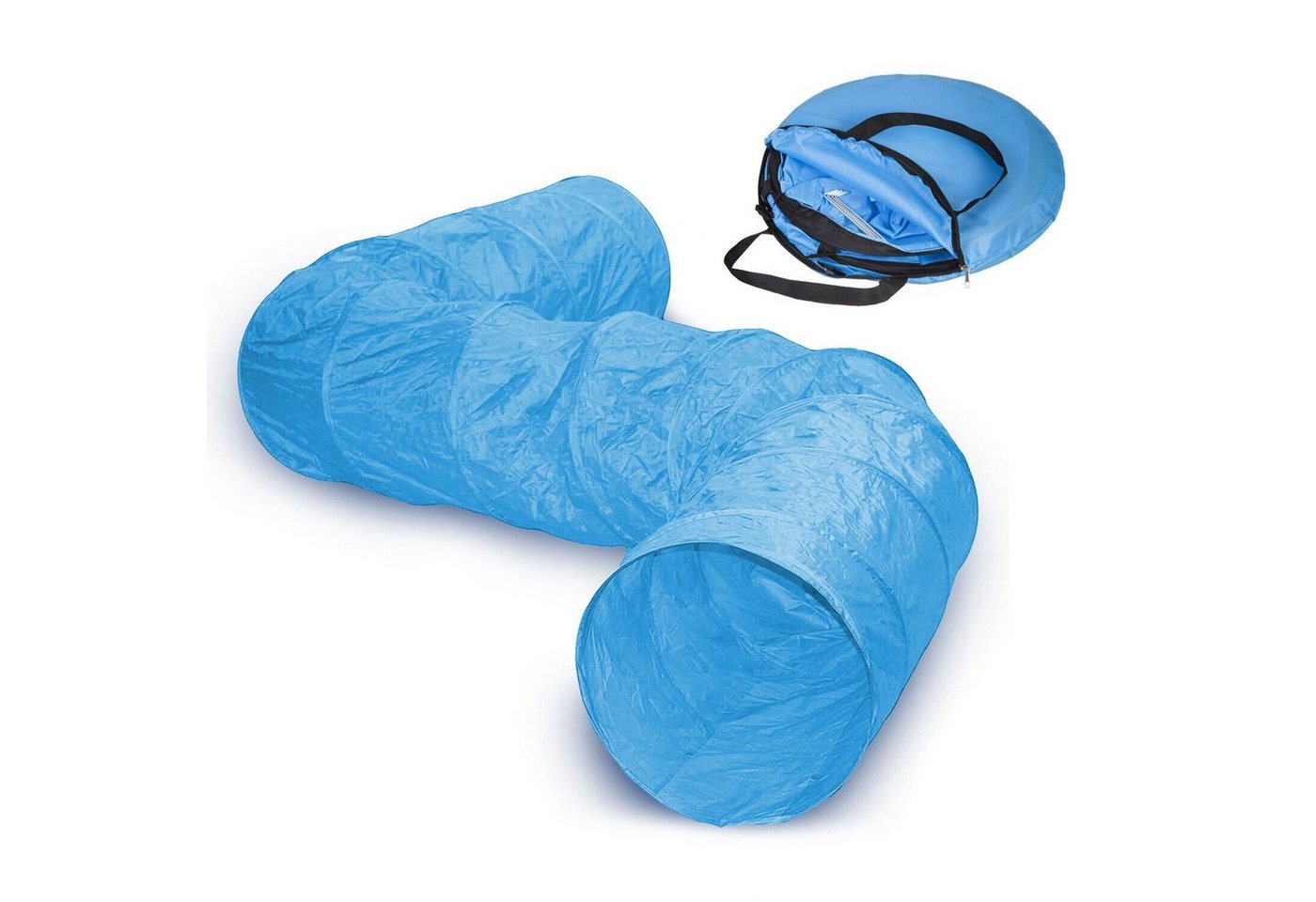 Thumbnail - KEINerlei® Agility-Tunnel Hundetunnel 500x55cm Heringe Transportasche Hunde Agility Spieltunnel, Nylon, 001 12 x Heringe...