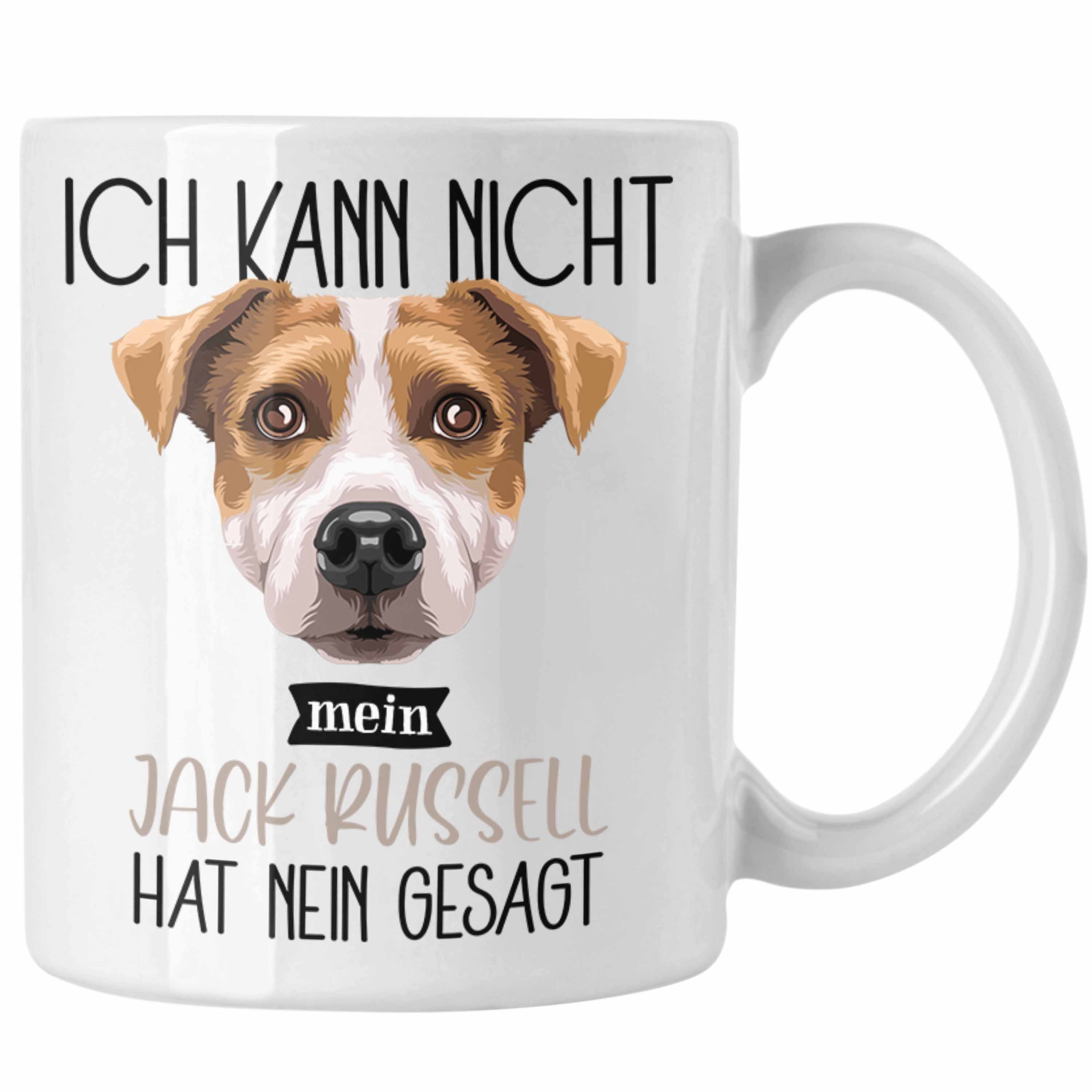 Trendation Tasse Jack Russell Besitzer Tasse Geschenk Lustiger Spruch Geschenkidee Ich Weiss