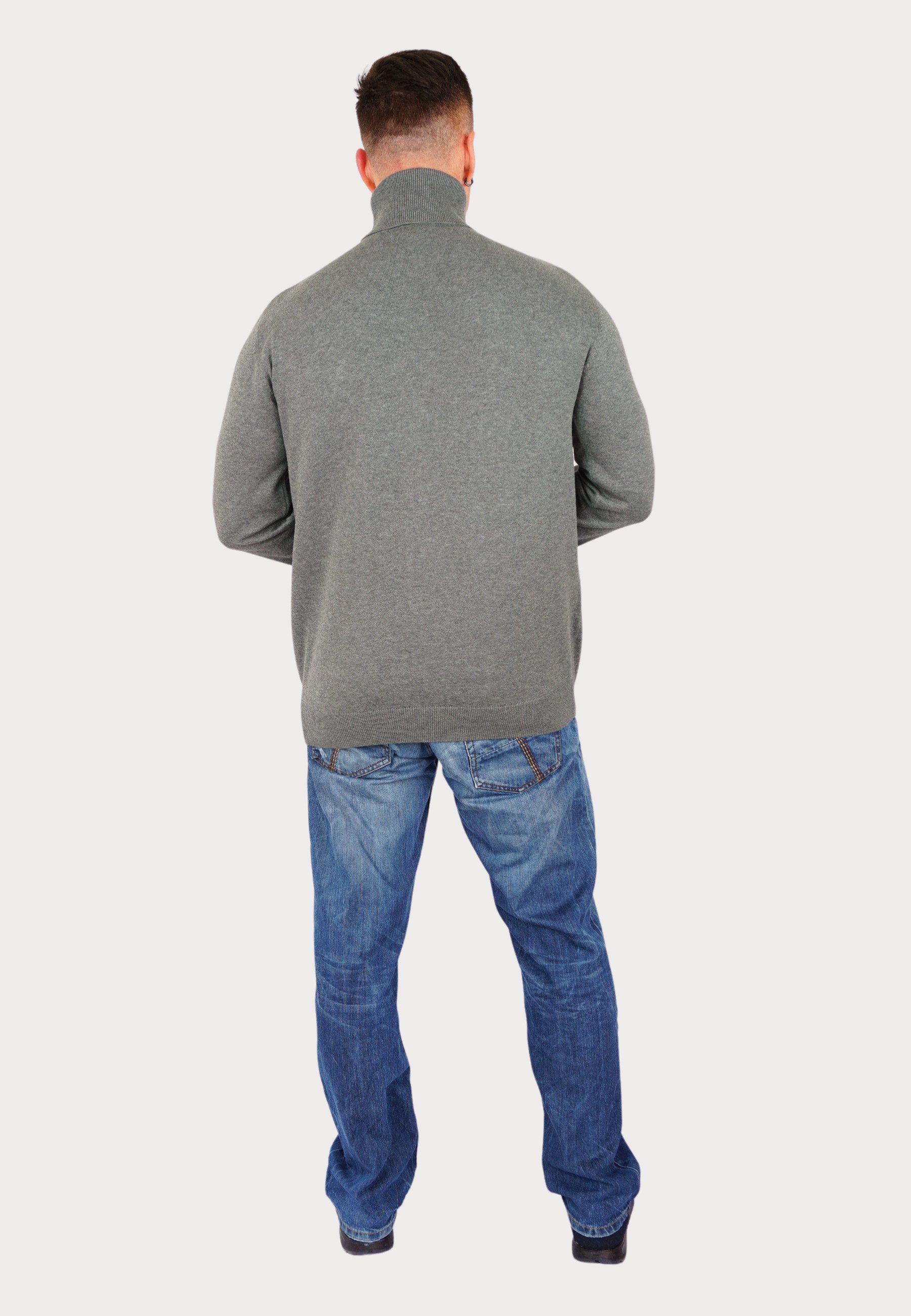 U.S. Polo Assn. Strickpullover Rollkragenpullover Langarmshirt mit Rollkragen (1-tlg)