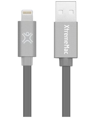XtremeMac HQ LED-Licht Lightning-Kabel Space Grey Smartphone-Kabel, USB Typ A, Apple Lightning, Lightning-Stecker, zum Laden und als Datenkabel, passend für Apple iPhone, iPad und iPod