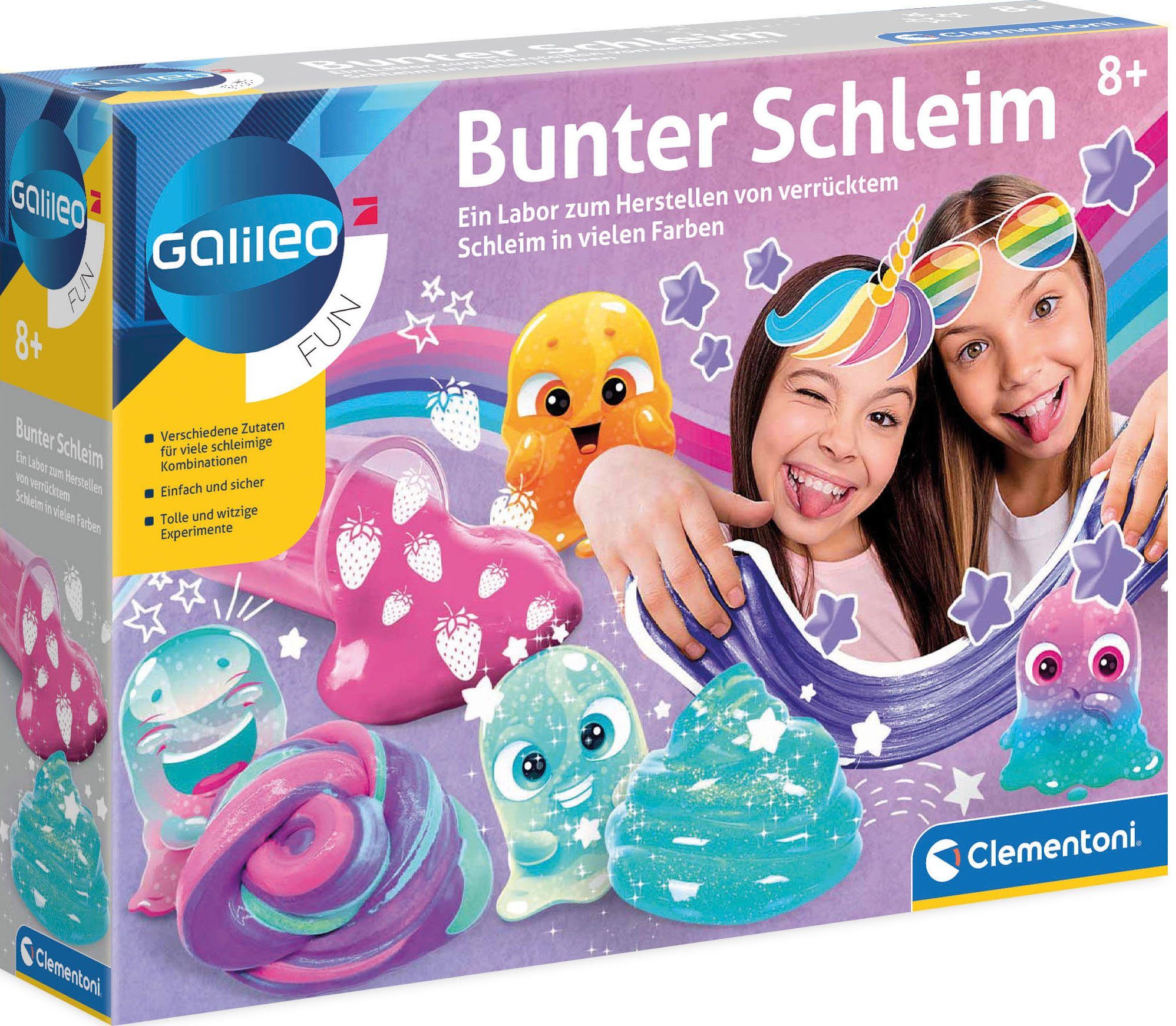 Clementoni® Experimentierkasten Galileo, Bunter Schleim, Made in Europe