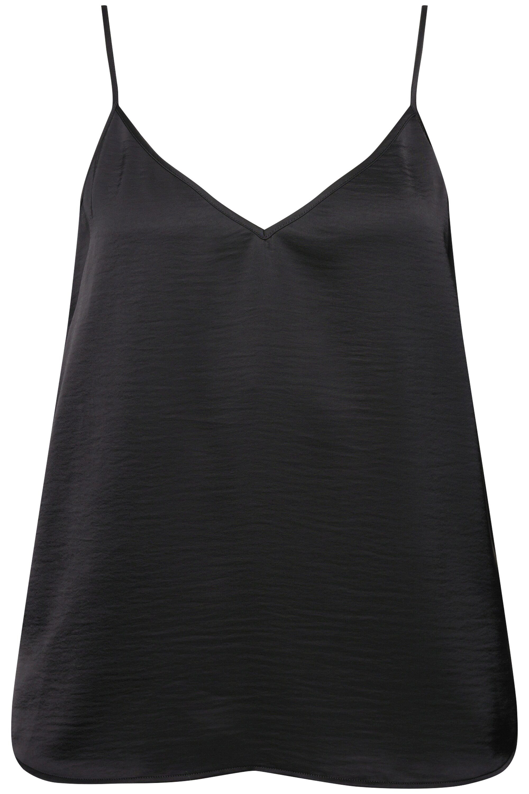 Ulla Popken Longtop Satintop A-Linie V-Ausschnitt günstig online kaufen