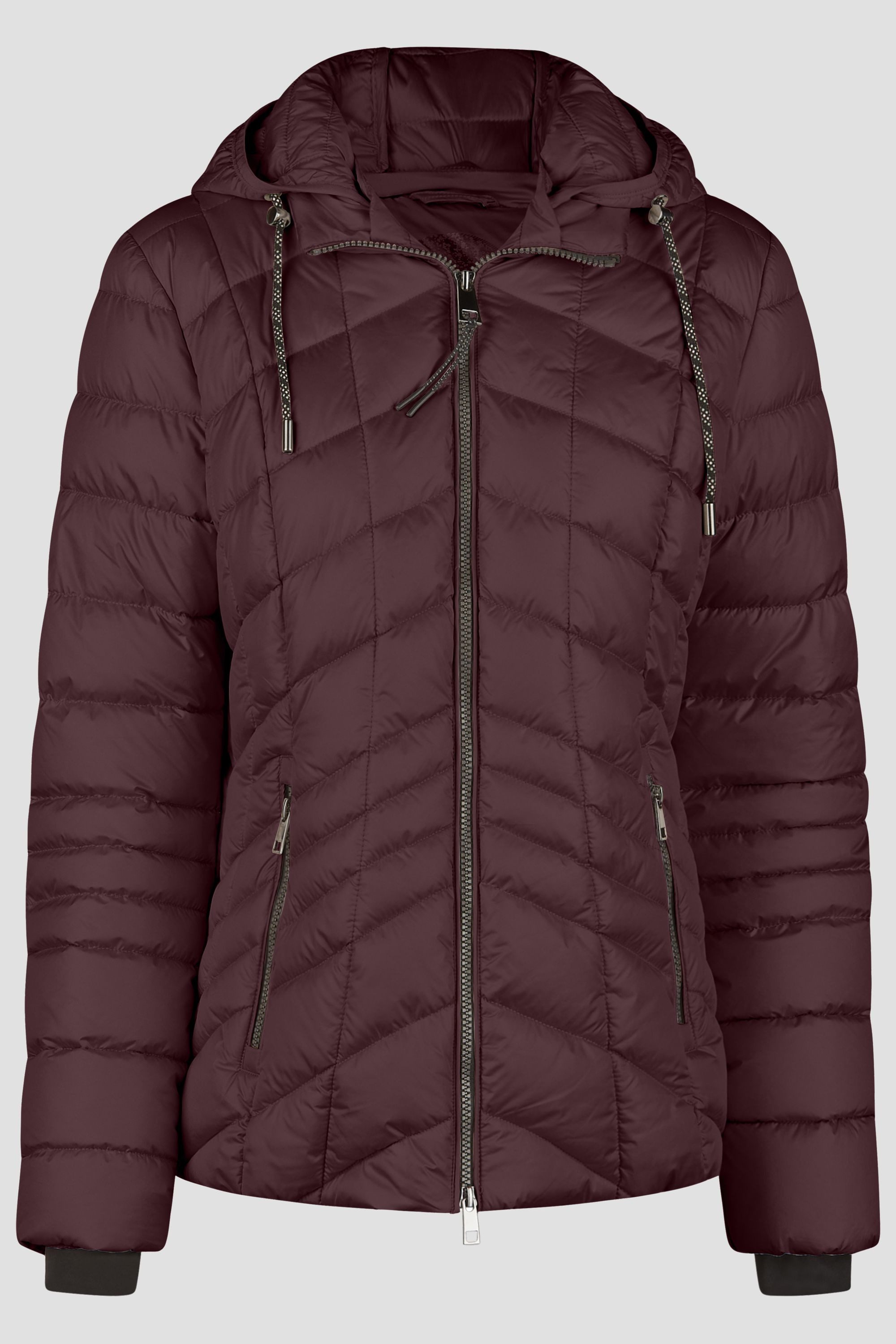 Barbara Lebek Steppjacke Übergangsjacke oder Herbstjacke mit abnehmbarer Kapuze