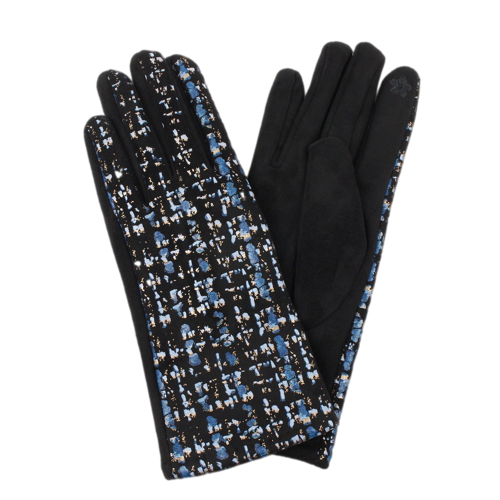 ZEBRO blau Fleecehandschuhe Handschuh