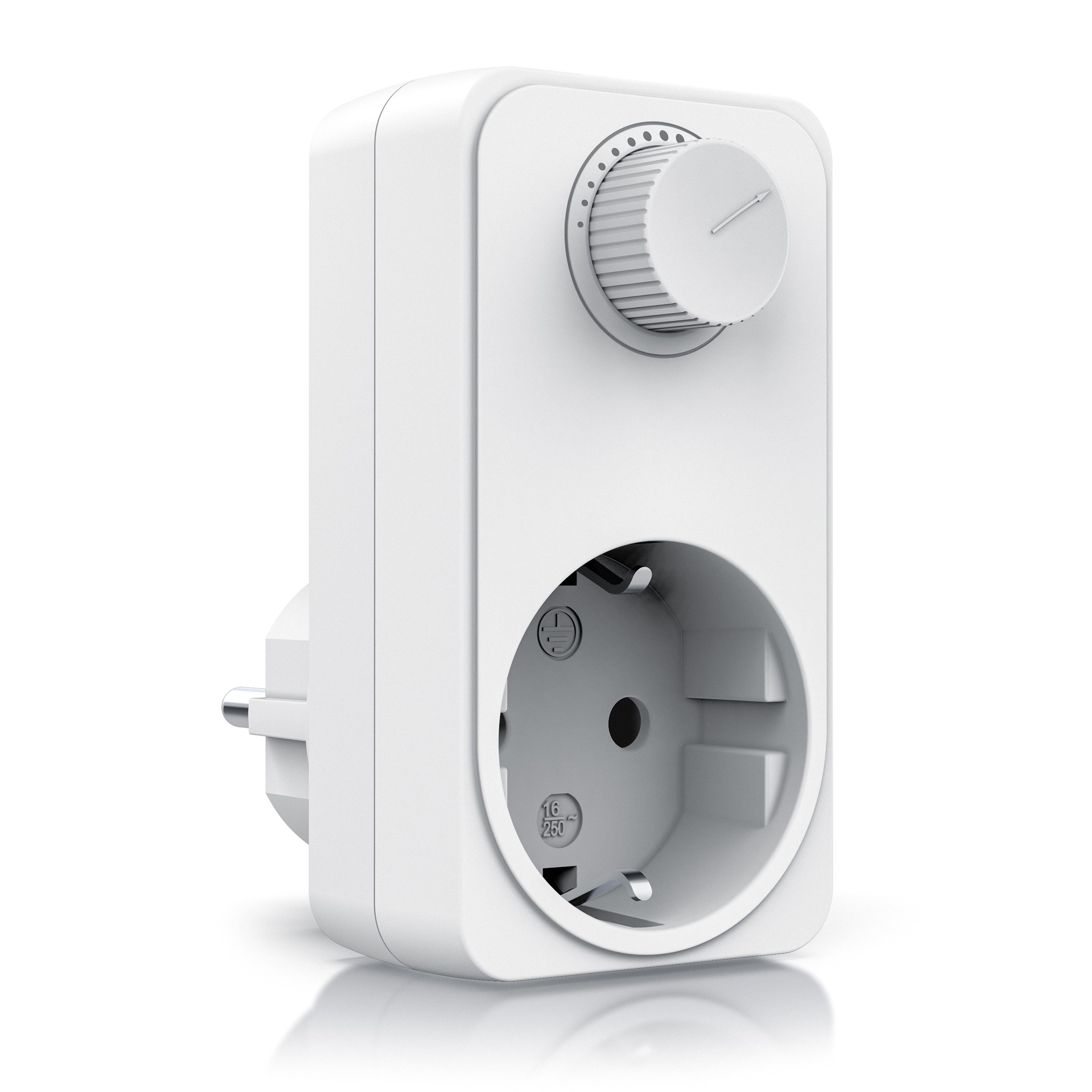 BEARWARE Drehdimmer Steckdosendimmer mit Drehregler für Glühlampen, 20 - 400 Watt (1-St), Universal Dimmer / Helligkeitsregler für Tischlampen und Stehlampen