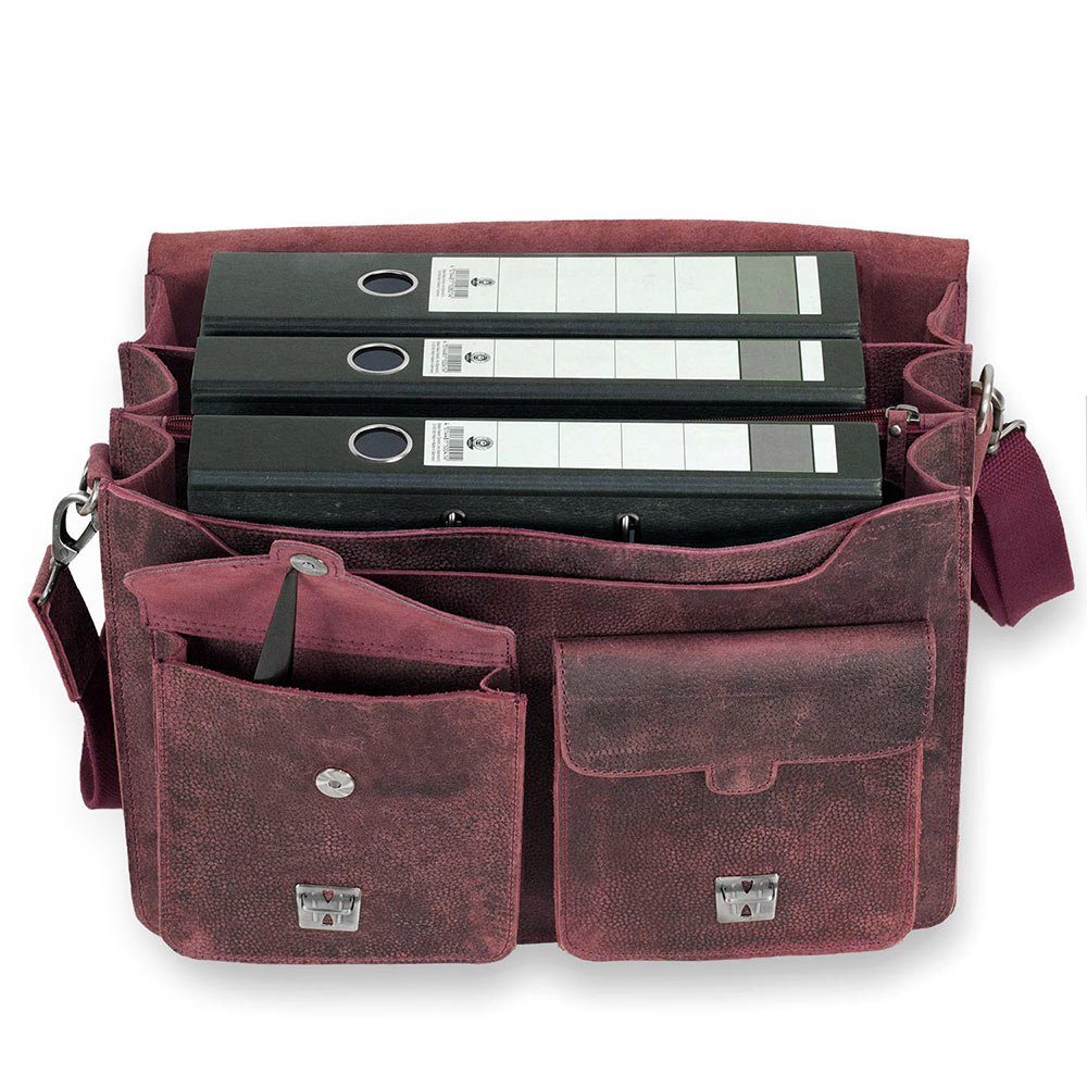 Taschenorganizer, Leder, Rost-Rot 008 I Jahn-Lederwaren