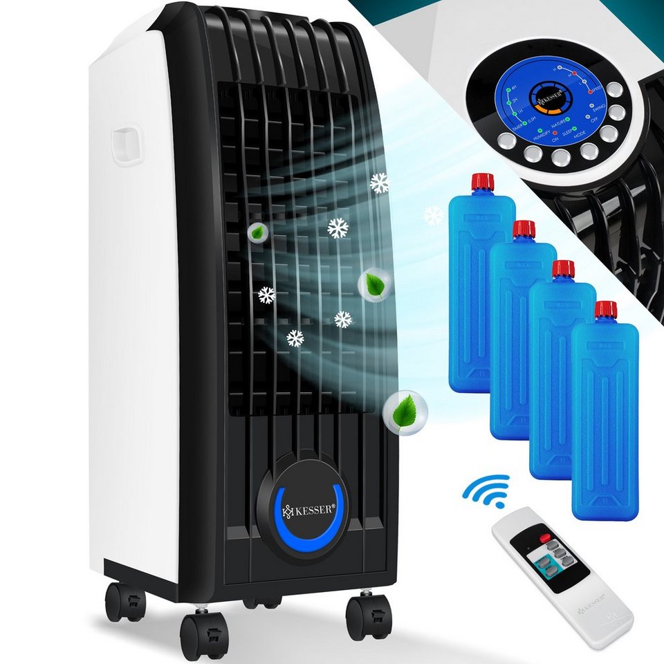 KESSER Turmventilator, 4in1 Mobile Klimaanlage Fernbedienung Klimagerät  Ventilator