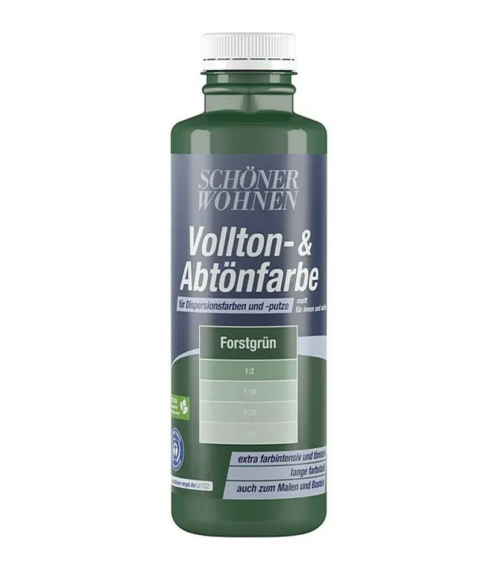 SCHÖNER WOHNEN FARBE Wandfarbe Schöner Wohnen Voll- und Abtönfarbe 250 ml forstgrün