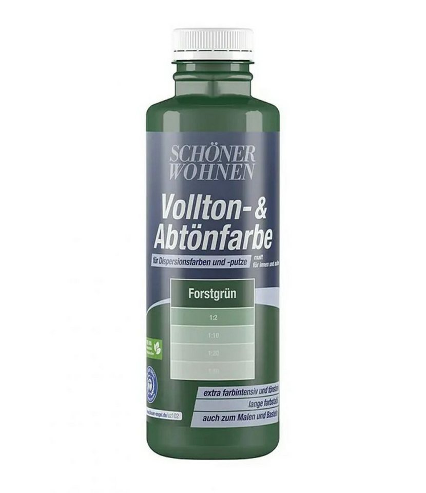 SCHÖNER WOHNEN FARBE Wandfarbe Schöner Wohnen Voll- und Abtönfarbe 250 ml forstgrün