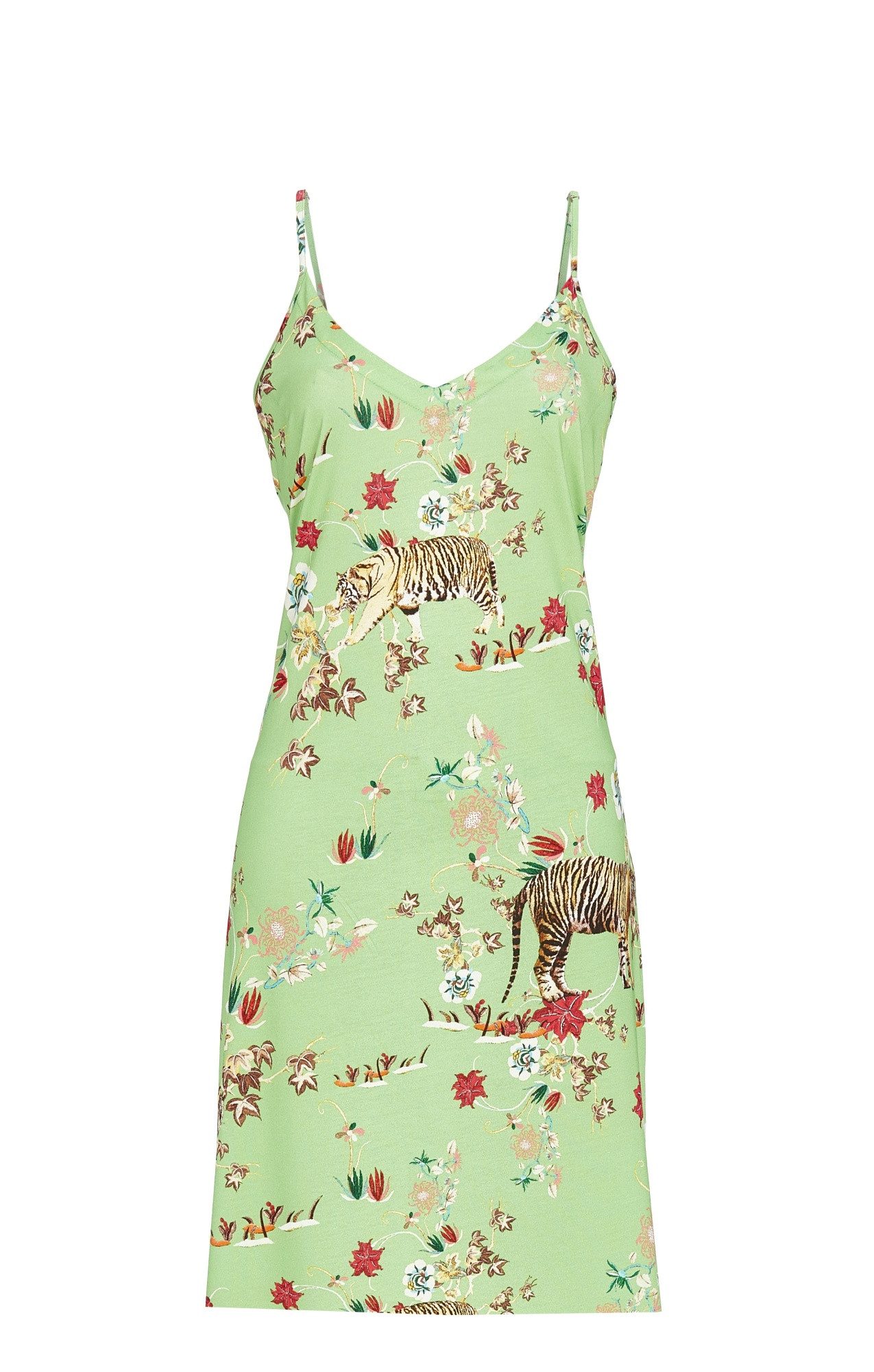 Chérie Line Nachthemd Sleepshirt mit Spaghettiträgern