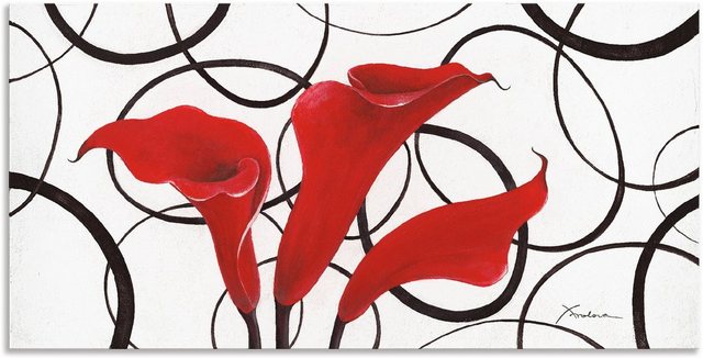 Artland Wandbild »Callas«, Blumen (1 Stück), in vielen Größen & Produktarten - Alubild / Outdoorbild für den Außenbereich, Leinwandbild, Poster, Wandaufkleber / Wandtattoo auch für Badezimmer geeignet-Otto