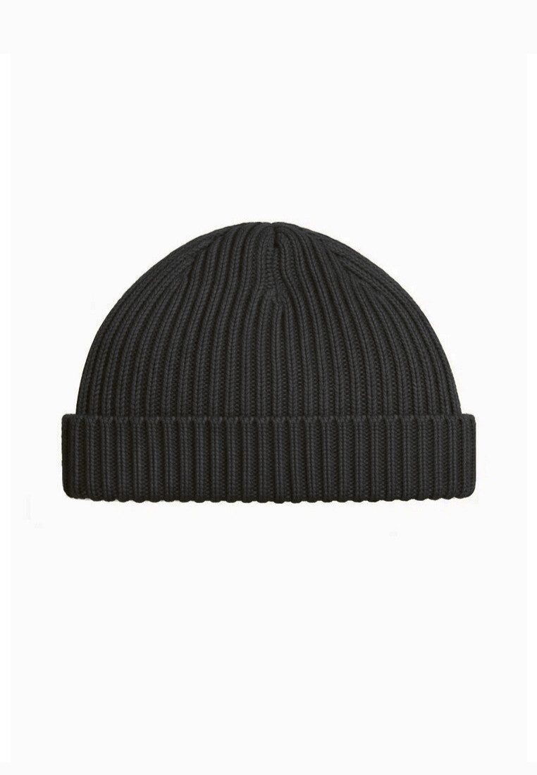 Yuhu Beanie Trawler Beanie Herren kurz Retro Dockermütze mit Umschlag Rippstrick