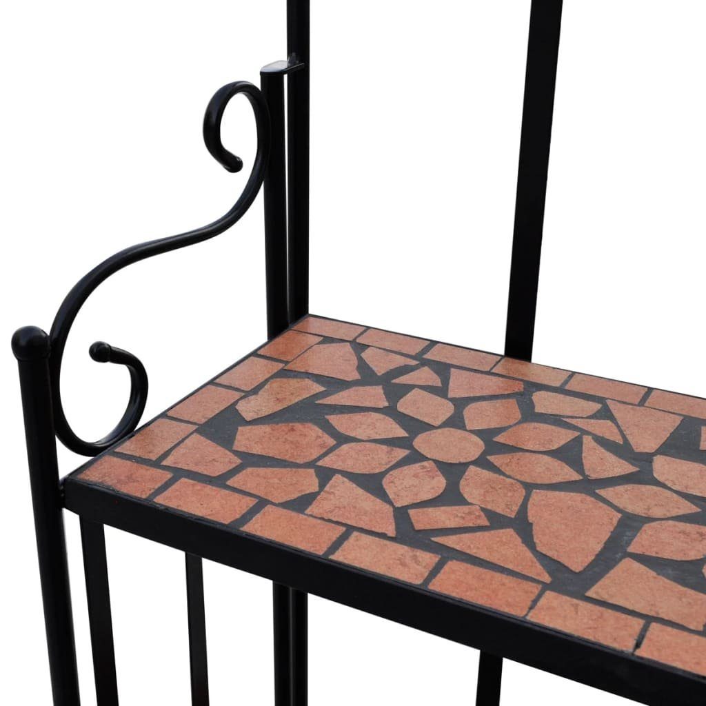 St) Blumenständer vidaXL Terracotta Terrakotta Mosaik Pflanzenständer (1