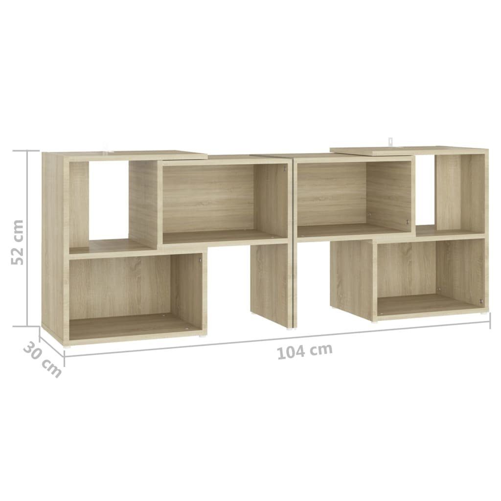 TV-Schrank Sonoma-Eiche furnicato 104x30x52cm Holzwerkstoff