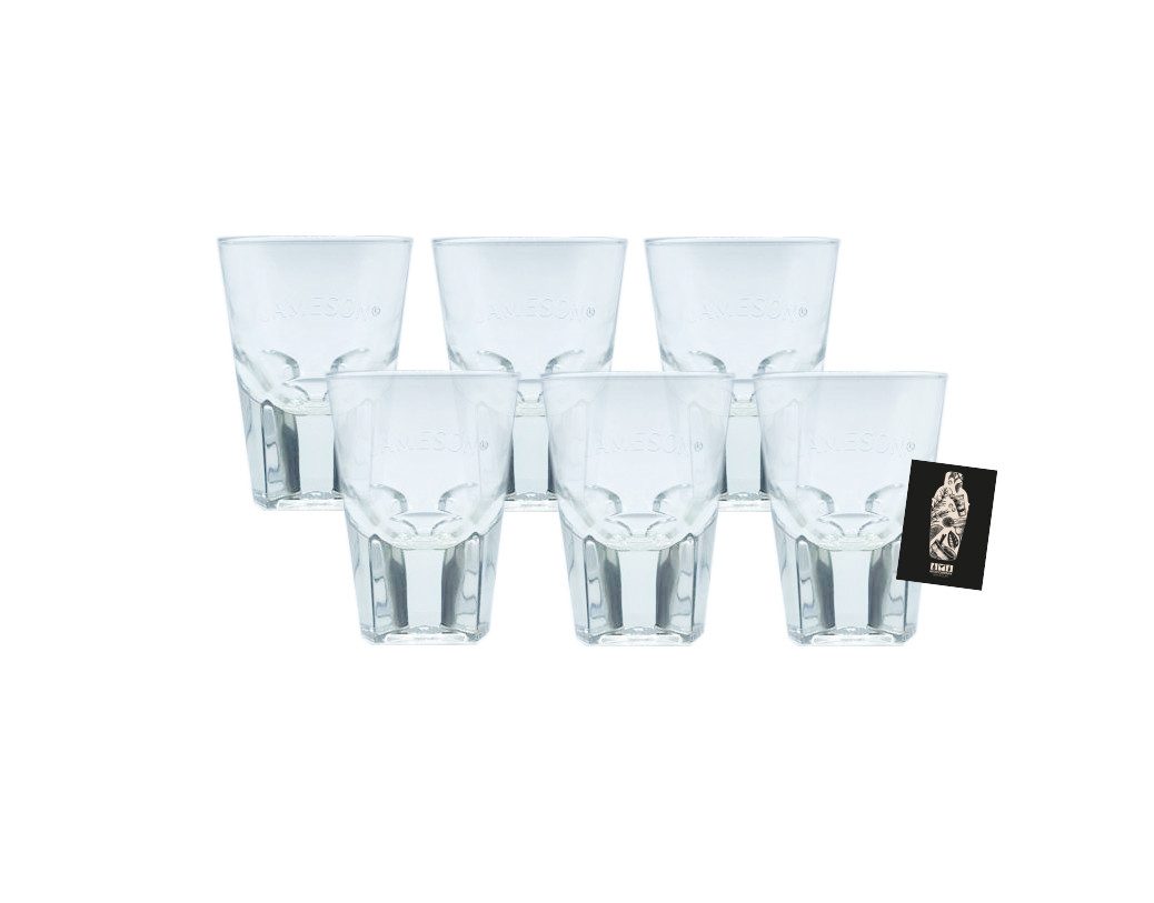 AM Стекло-Set Jameson 6er-Set Trio Tasting Glas 6cl Shotglas 6 Shotgläser