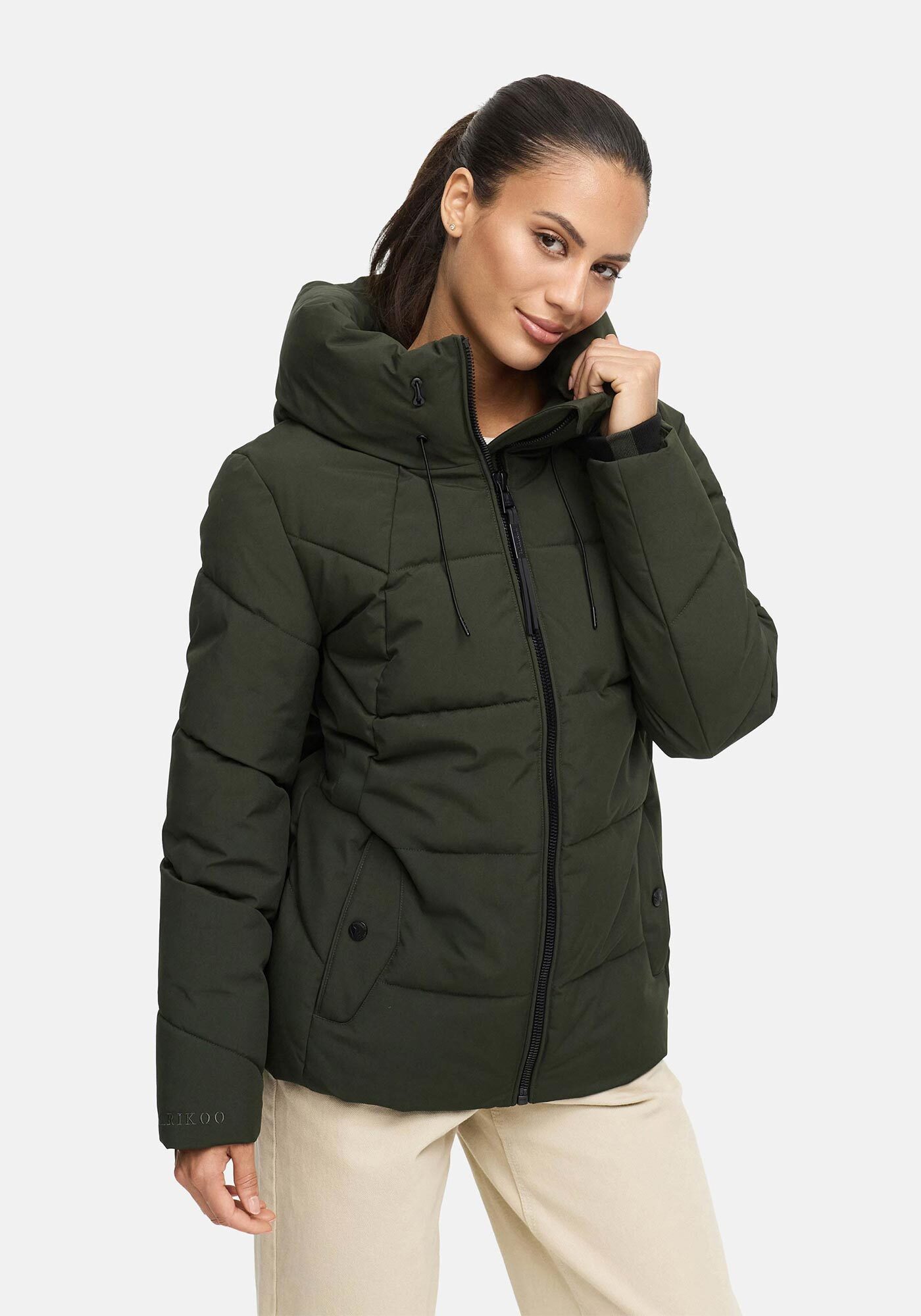 Marikoo Winterjacke Kuscheltatze mit wärmendem Innenfutter und extra hohem Kragen