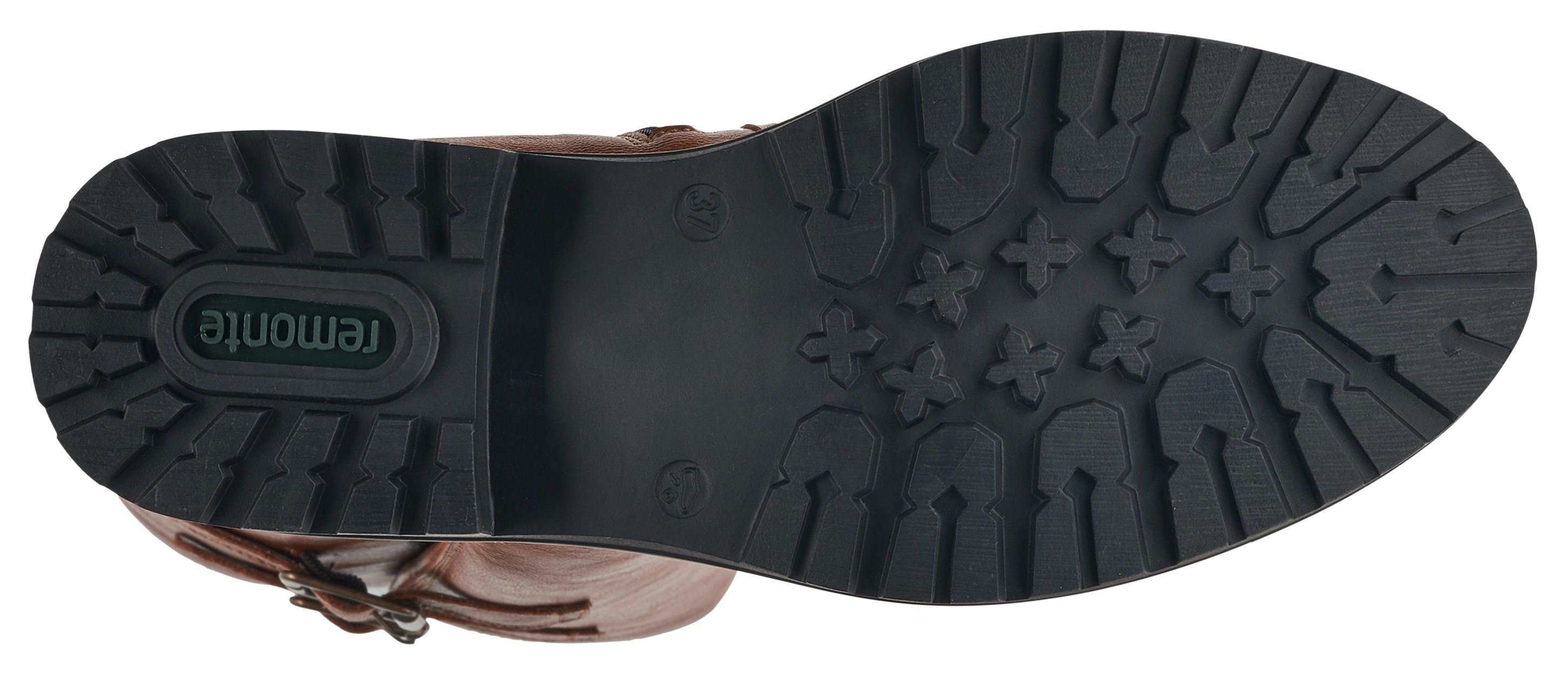 Remonte Winterstiefel, Blockabsatz, Langschaftstiefel, Wechselfußbett, XL-Schaft