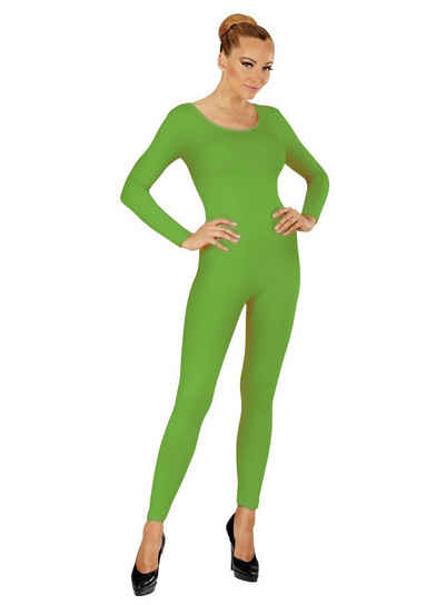 Widdmann Kostüm Langer Body grün, Einfarbige Basics zum individuellen Kombinieren