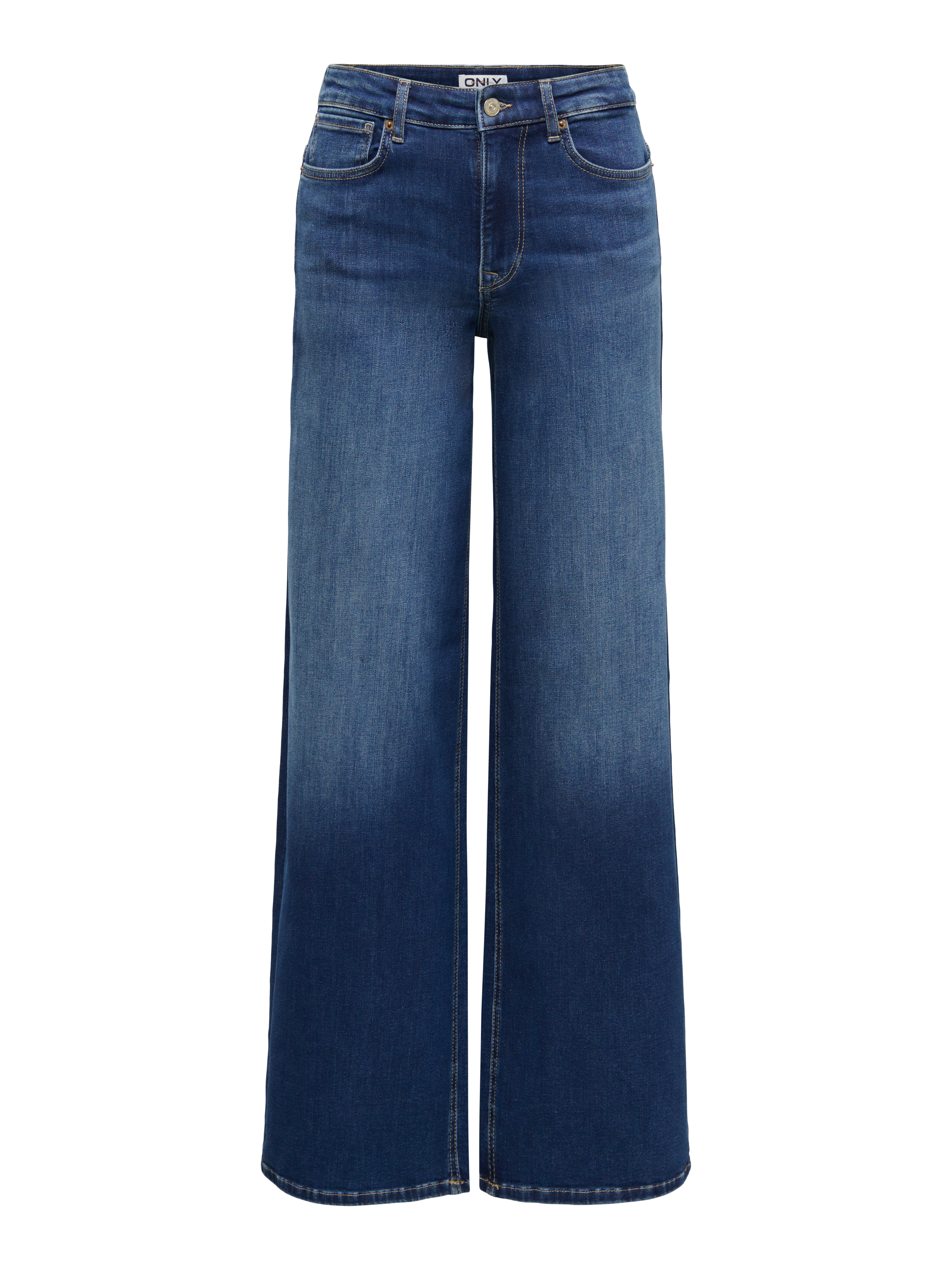 ONLY High-waist-Jeans ONLMADISON BLUSH HW WIDE DNM DOT229 NOOS Baumwollmischung, high waist, wide fit