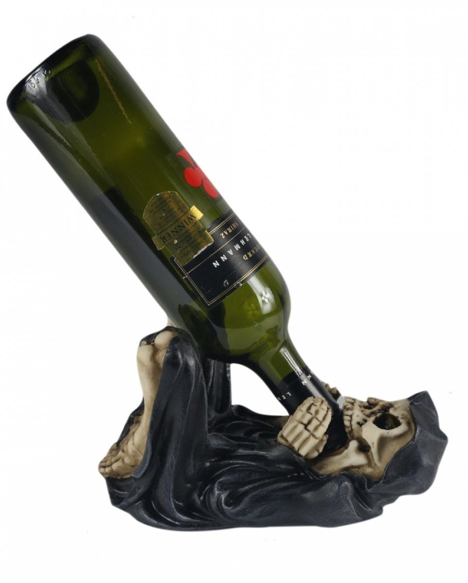 Horror-Shop Dekofigur Grim Reaper Figur Weinflaschenhalter als 24,5 cm