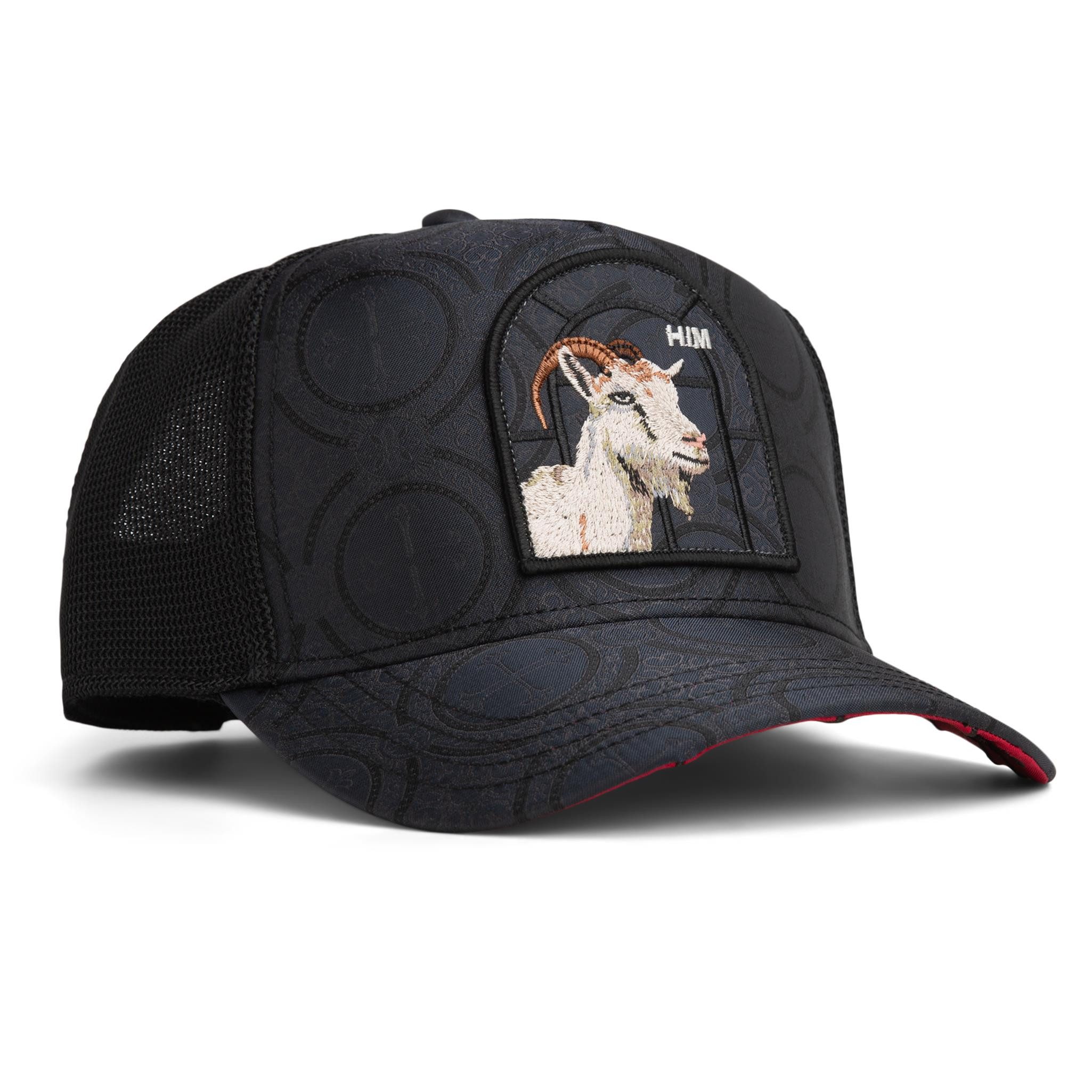 GOORIN Bros. Trucker Cap Goorin Bros. Religulous - Hymn Trucker Cap Void (Basecap, Basecap, Trucker Kappe, Meshcap) Bestickte Schirmunterseite