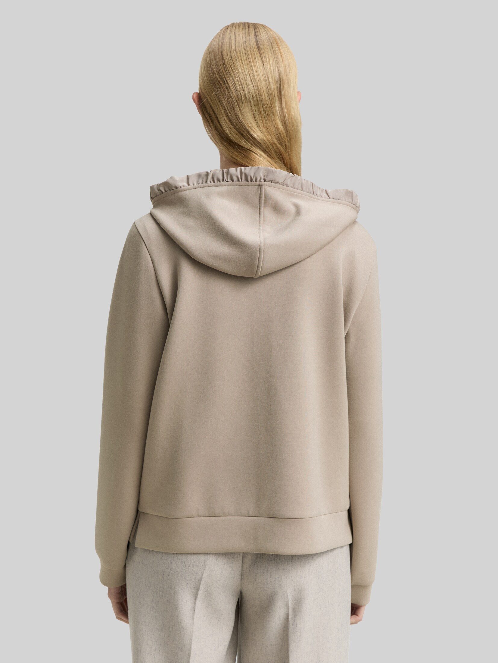 TOM TAILOR Sweatjacke Strick & Sweatshirts Hoodie Sweatjacke aus Scuba – Bild 3 von 5