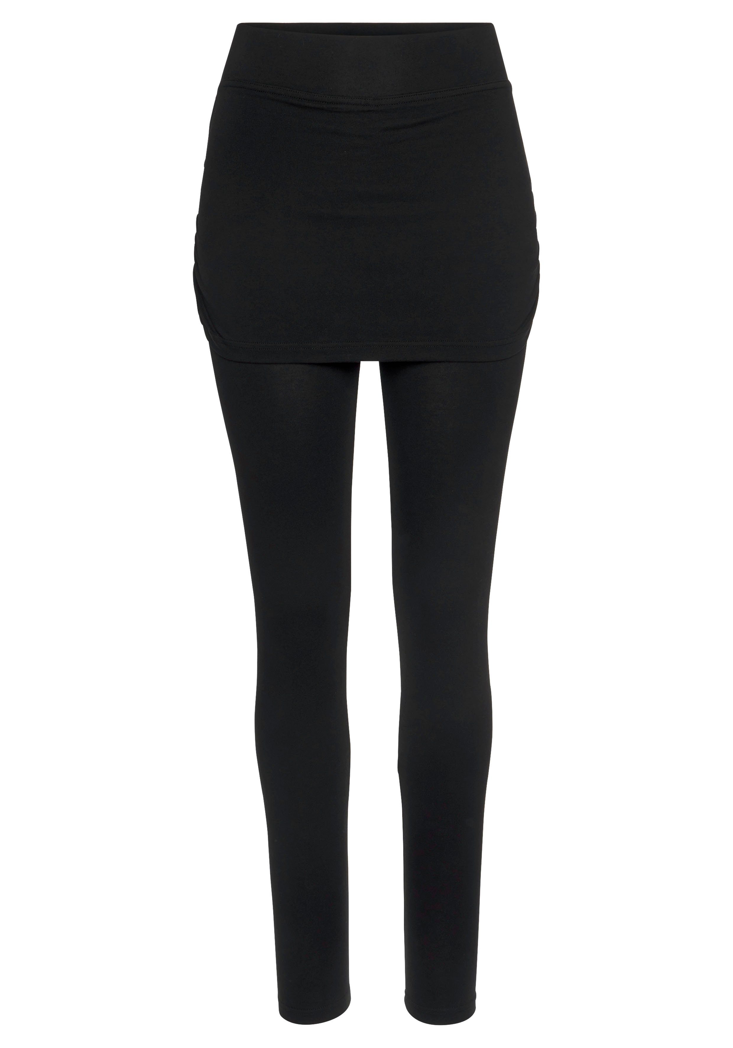 vivance active Leggings mit angenähtem Rock