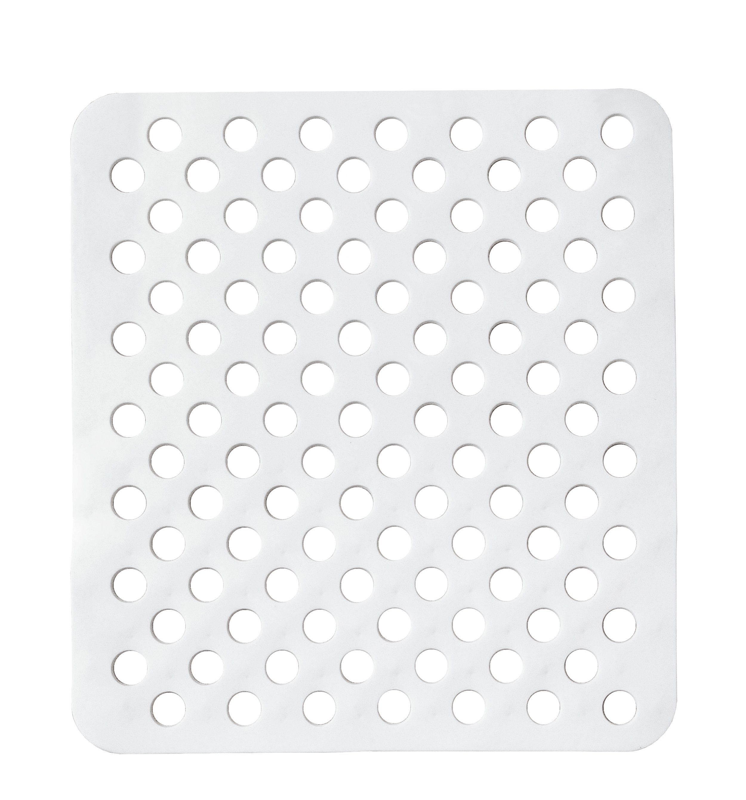 KINVARA Abtropfmatte SPÜLBECKEN EINLAGE 31x28cm eckig Spülbeckenmatte Spülmatte 55 (Weiss), Spülbeckeneinlage Abtropfmatte Matte