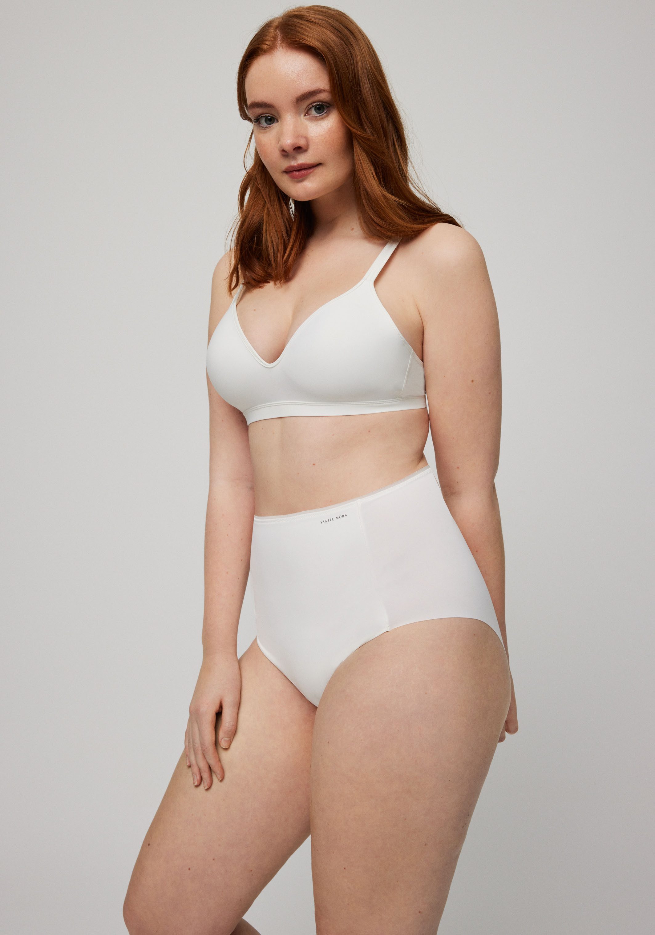 YSABEL MORA Shapingslip aus verstärktem Material und mit bedeckter, hochgeschnittener Passform – Bild 3 von 5
