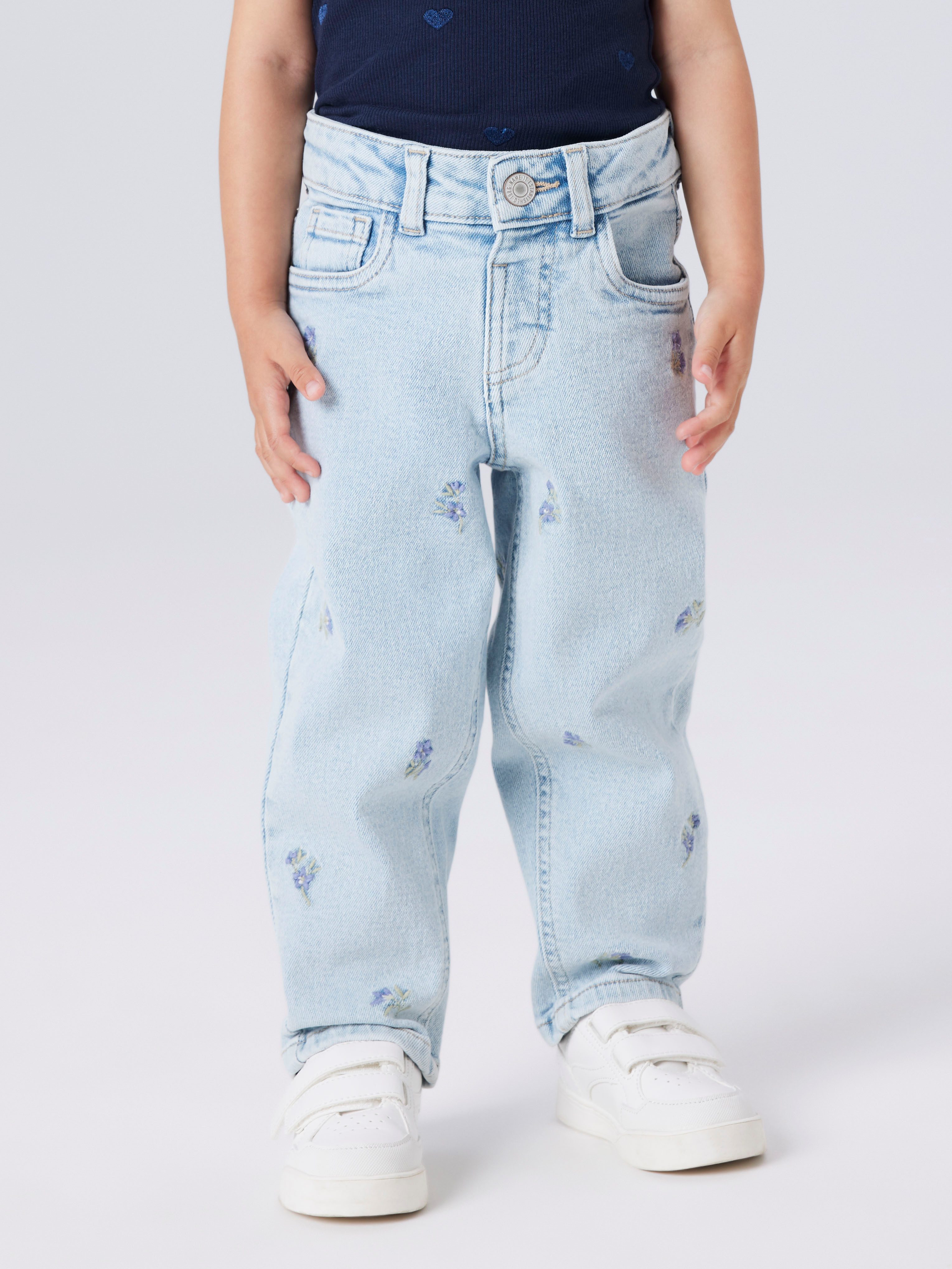 Name It Mom-Jeans NMFBELLA MOM EMB JEANS 1224-FR NOOS