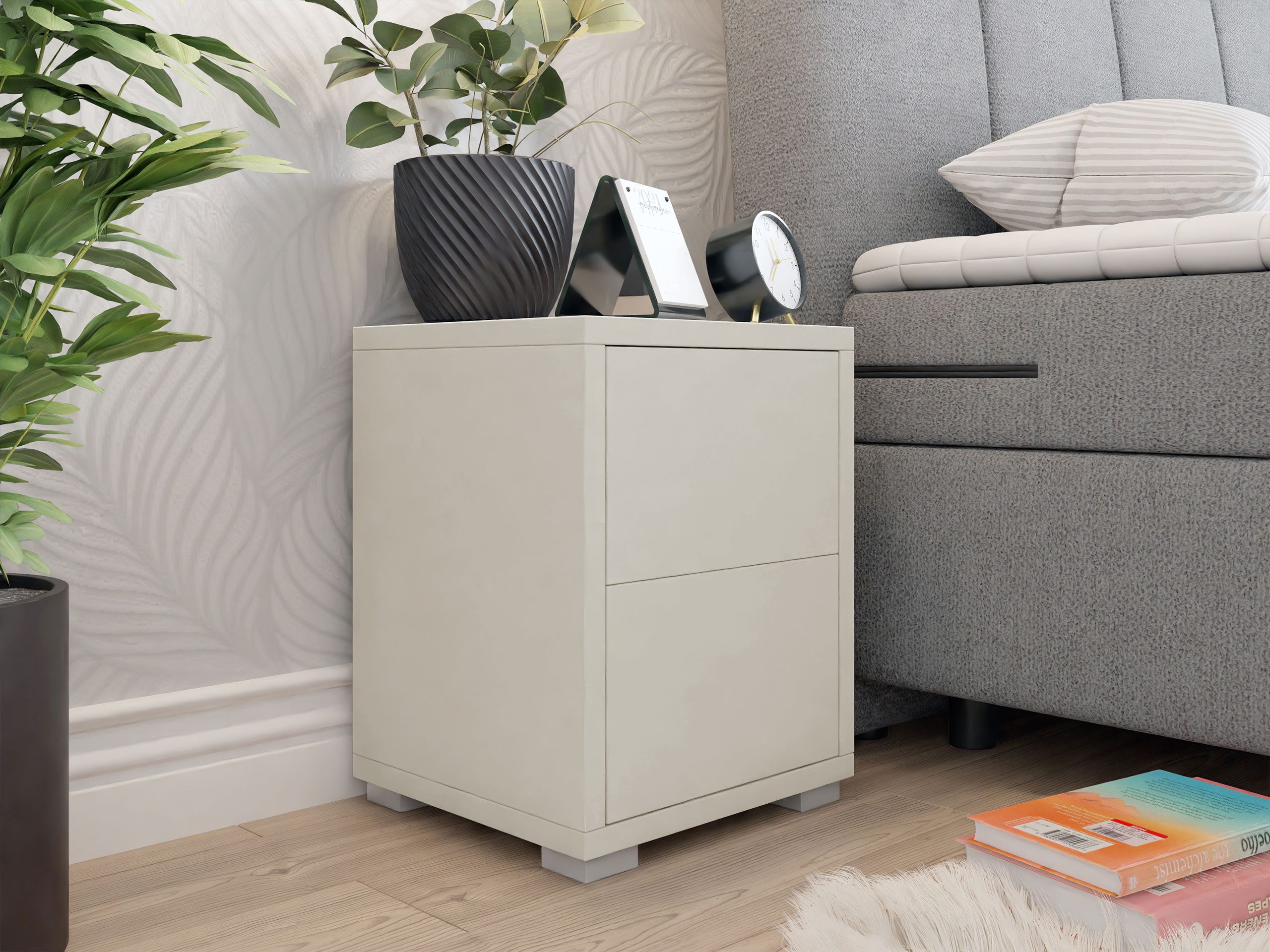 MIRJAN24 Nachttisch Gesita N2SZ (mit 2 Schubladen), Griffloses Öffnungssyst günstig online kaufen