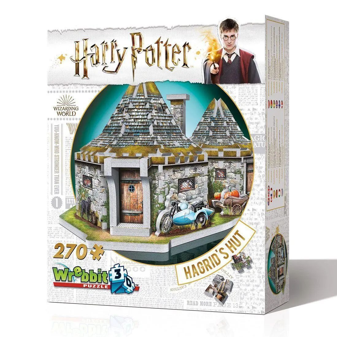 JH-Products Puzzle Hagrids Hütte - Harry Potter. 3D-PUZZLE (270 Teile), 270 Puzzleteile
