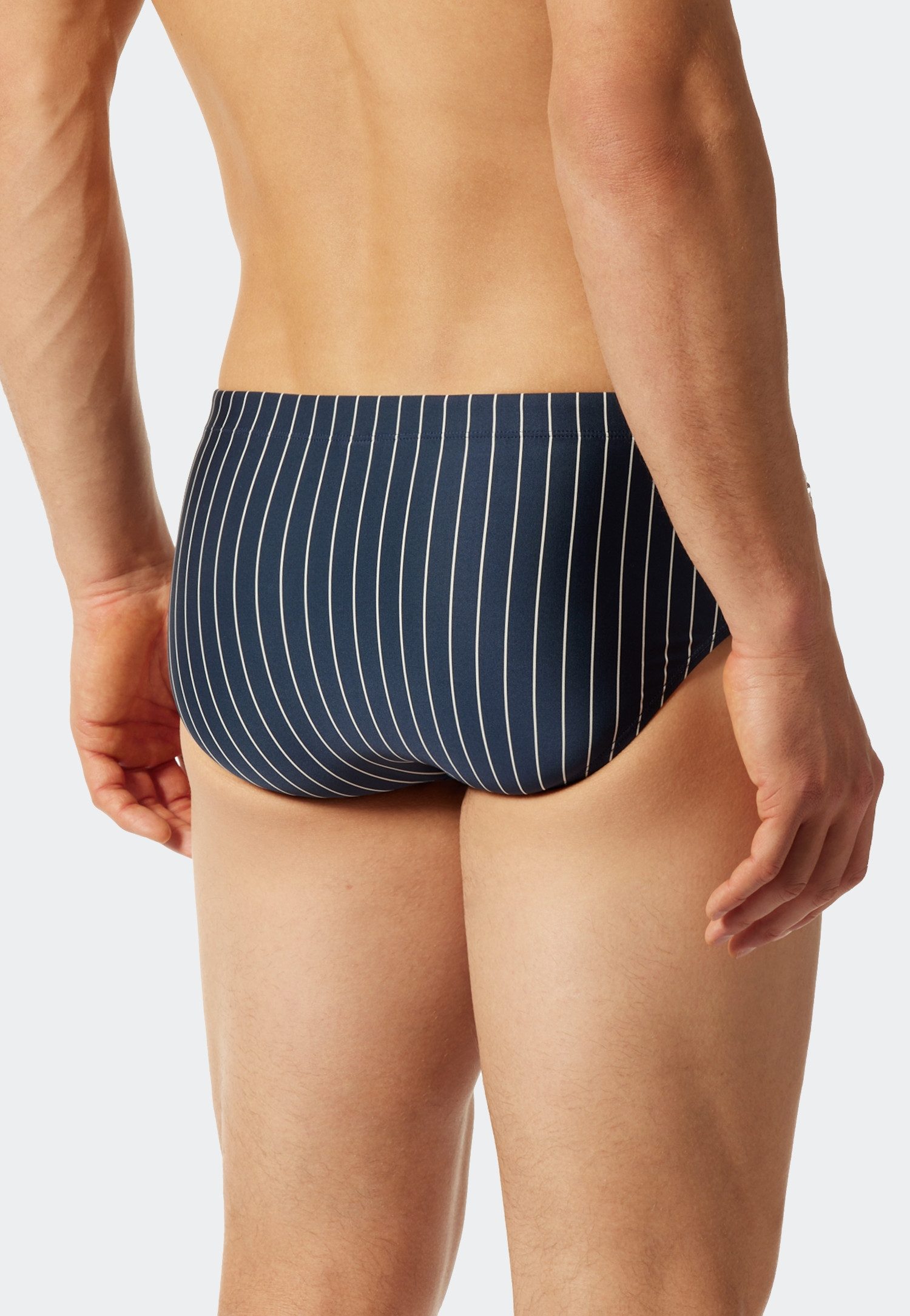 Schiesser Badeslip Nautical Casual mit weißen Streifen