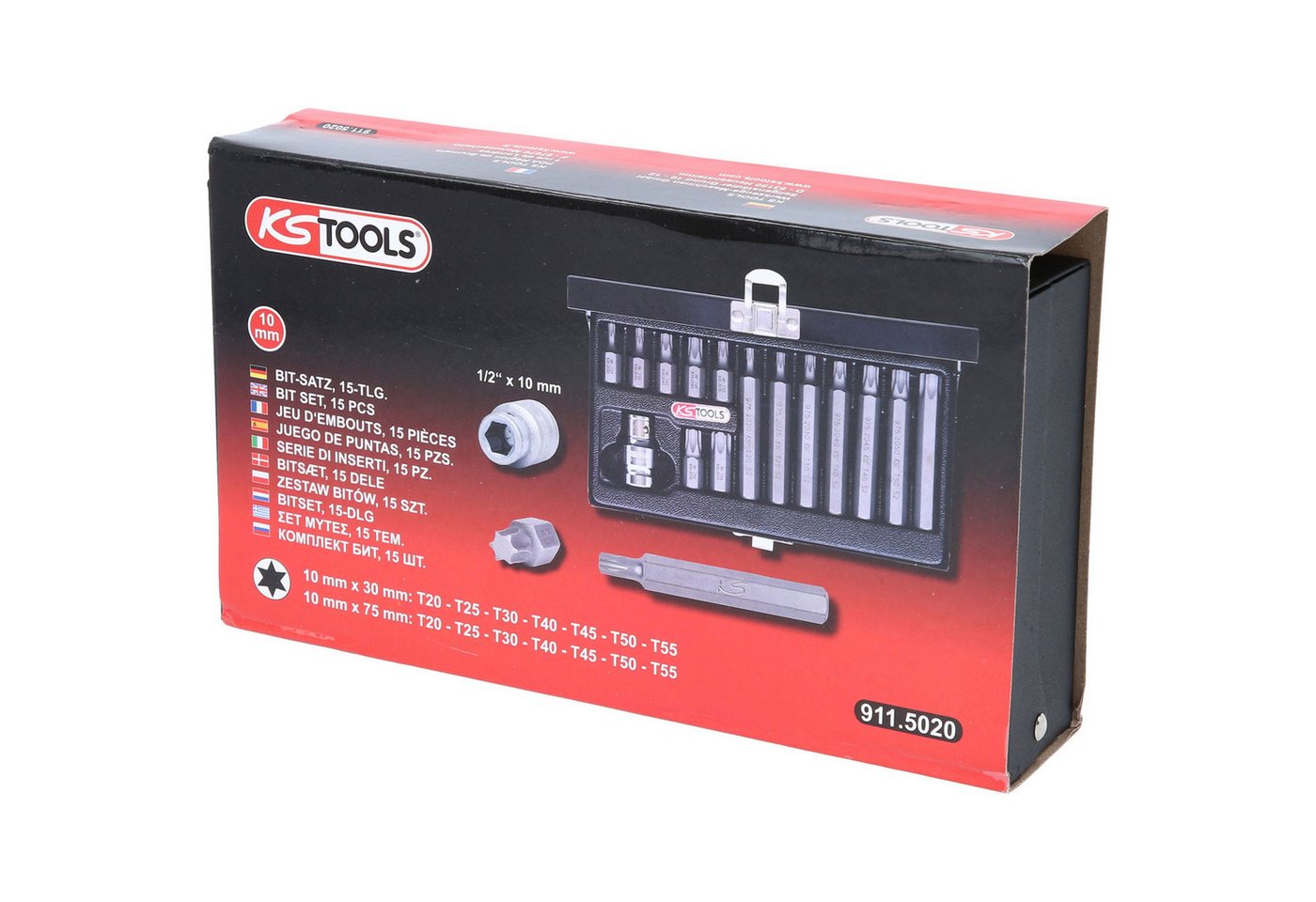 Thumbnail - KS Tools Bit-Set KS TOOLS 10 mm Bit-Satz 15tlg. Torx - 911.5020