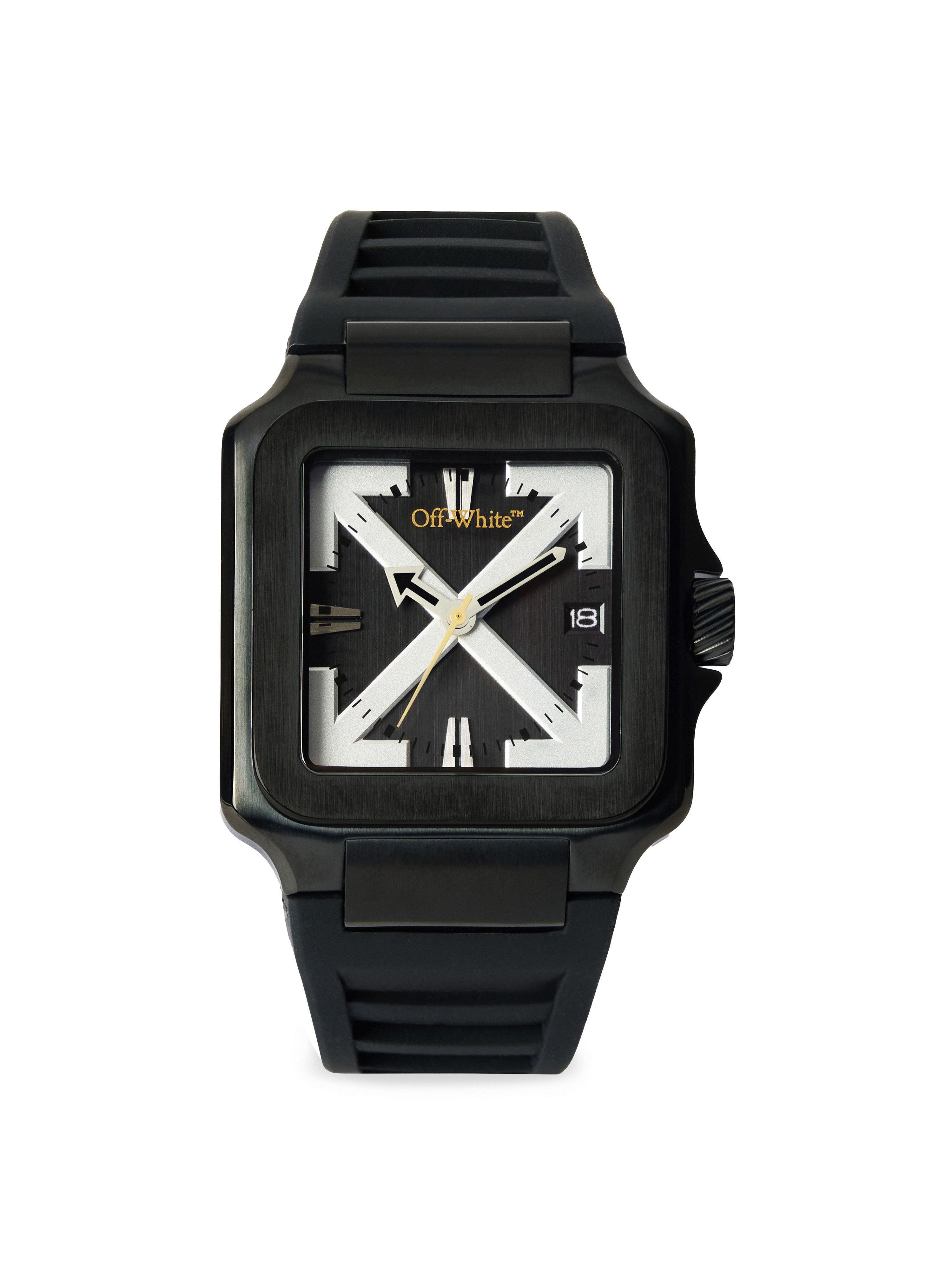 OFF-WHITE Quarzuhr PROTO LAYER OW1G009P0055, Armbanduhr, Herrenuhr, Silikonarmband, analog, Tag