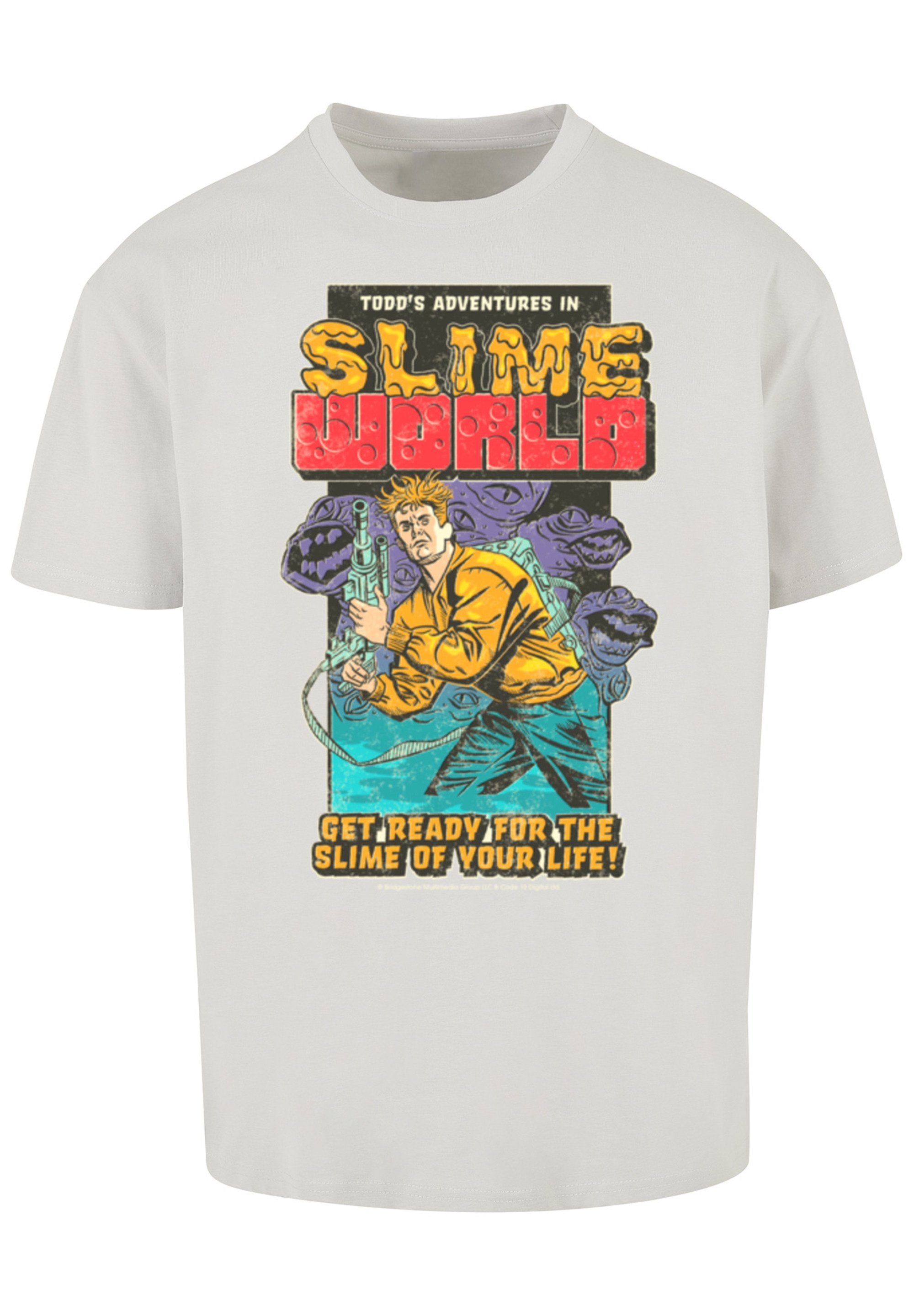 SlimeWorld T-Shirt lightasphalt Print F4NT4STIC Todd's Gaming Adventures In Retro