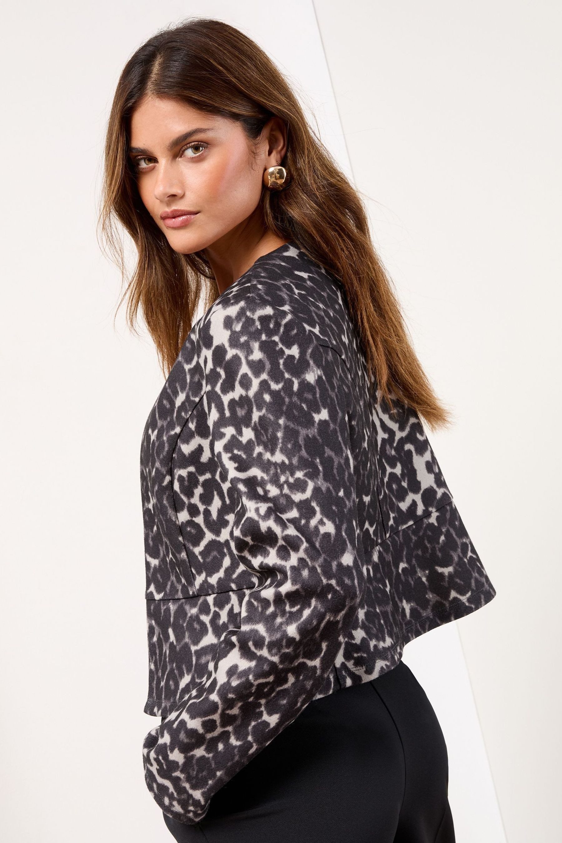 LIPSY Kurzjacke Lipsy verkürzter, kragenloser Blazer, Regular (1-St) günstig online kaufen