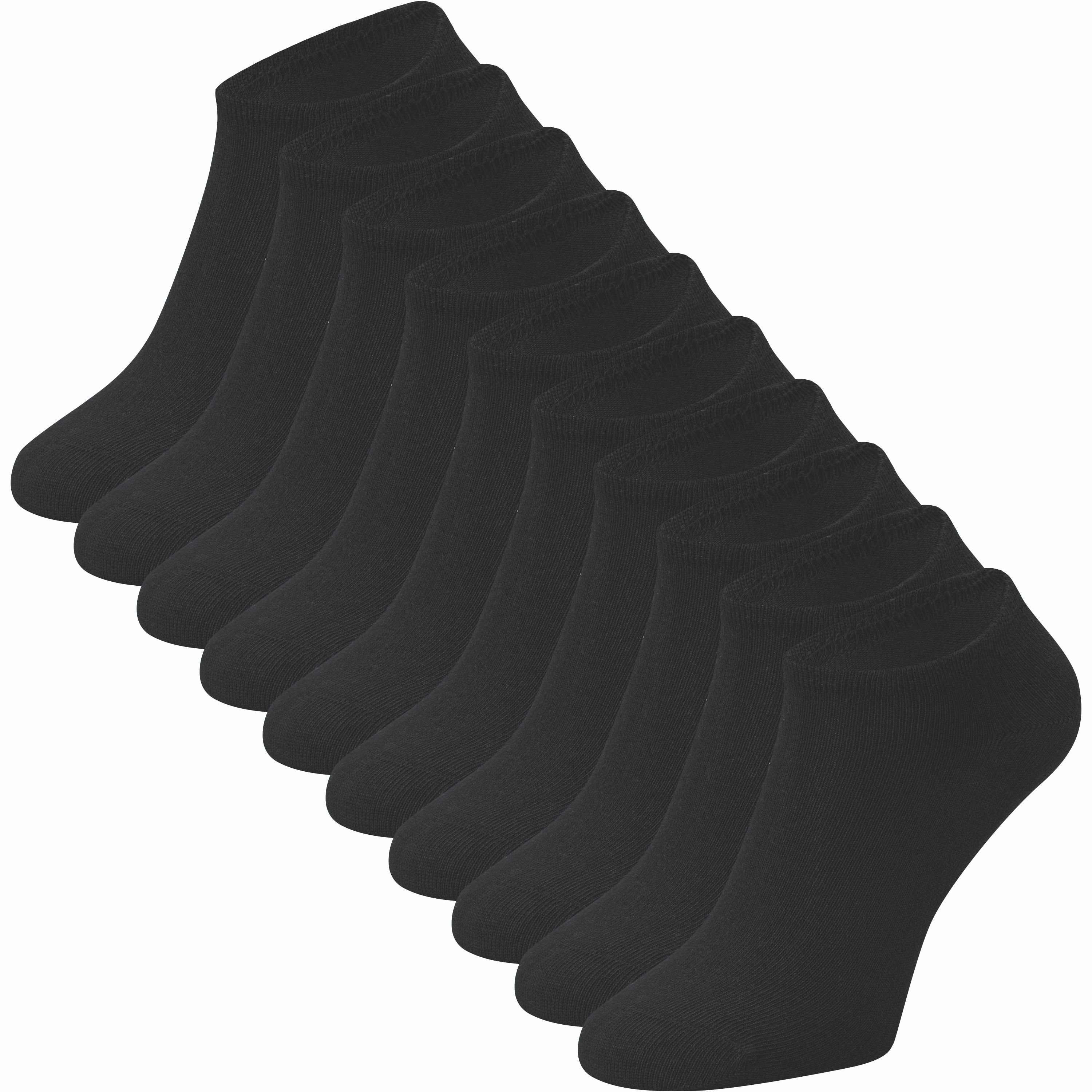 Sneakersocken für Damen & Herren mit Baumwolle in schwarz, weiß, grau, blau & natur