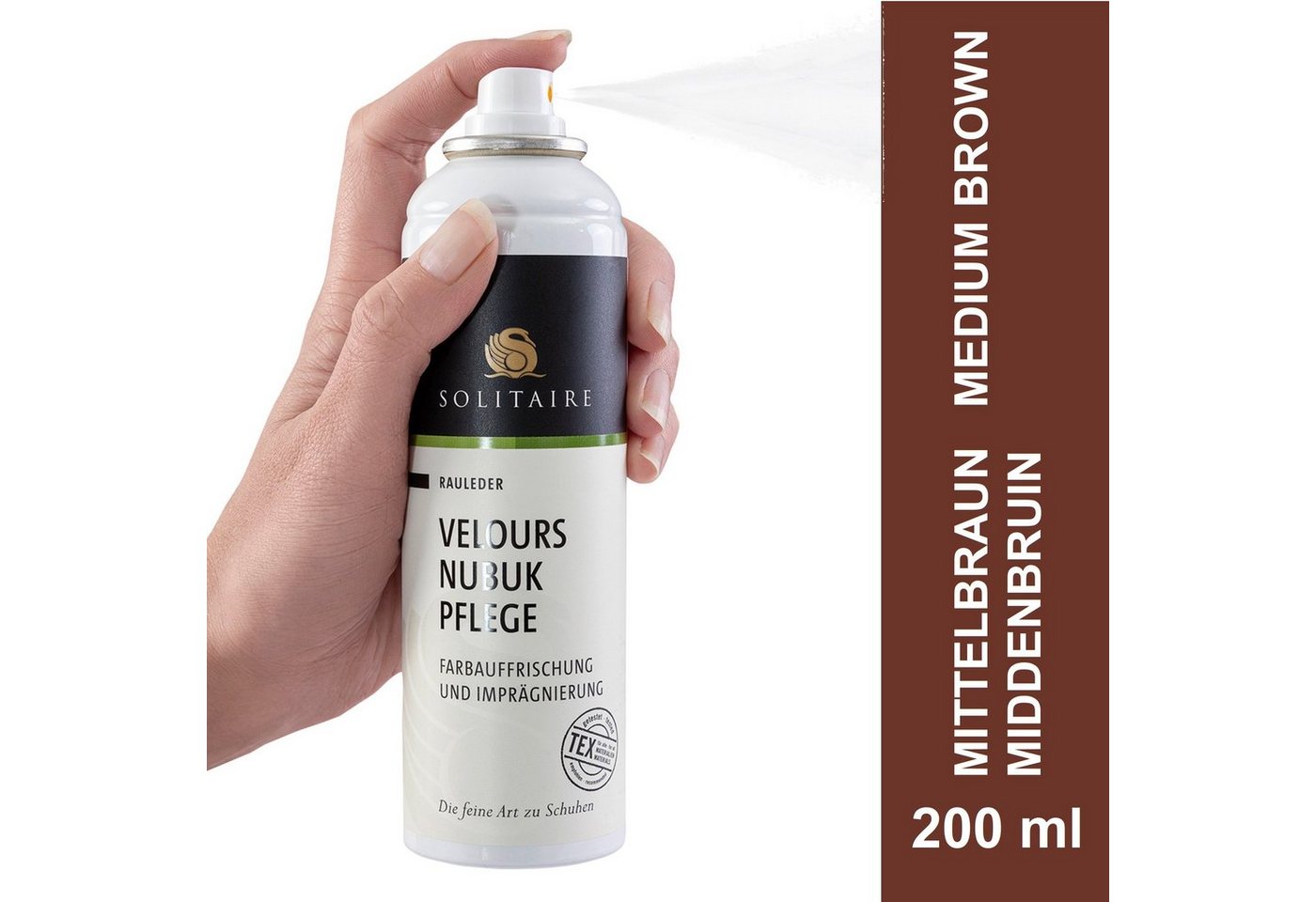 Thumbnail - Solitaire Suede & Nubuck Spray - Velours Nubuk Pflege Leder-Pflegespray