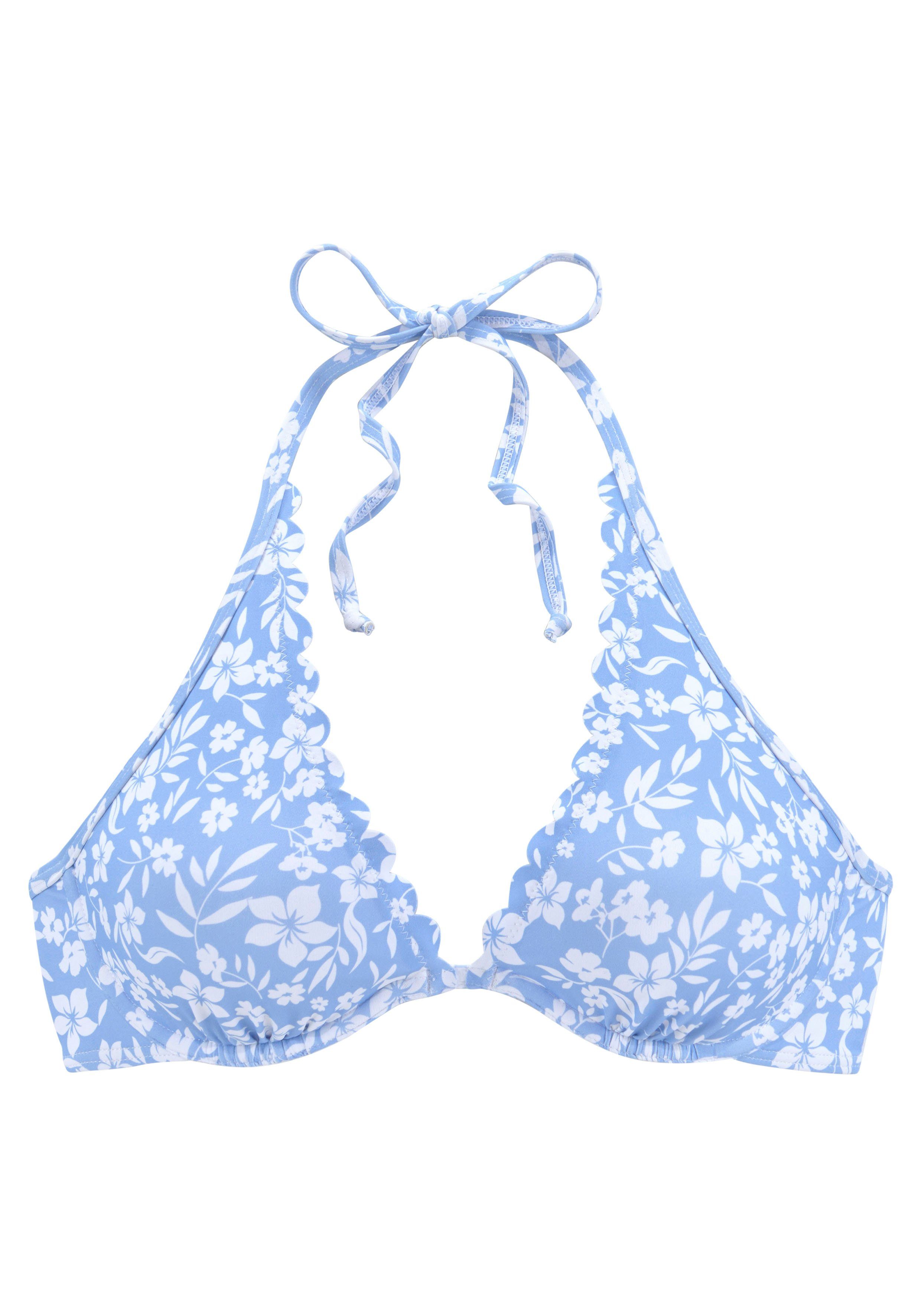 Vivance Bügel-Bikini-Top Leni, mit gelaserter Wellenkante günstig online kaufen