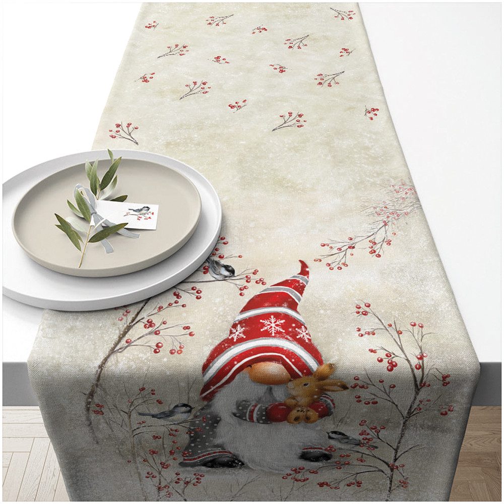 Ambiente® Tischläufer Dwarf hug (1-tlg, 1-teilig), Tischläufer Tischdecke c günstig online kaufen
