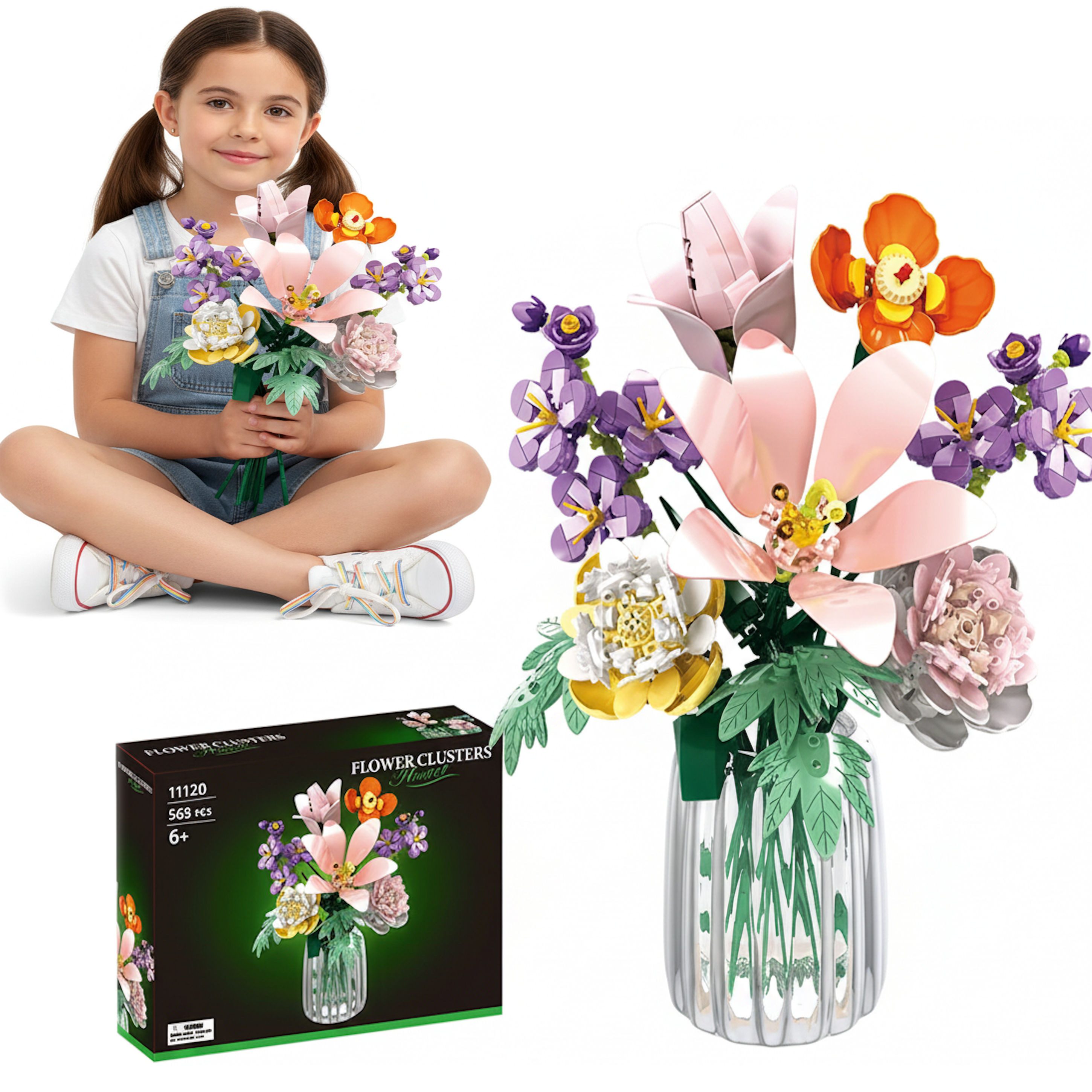 COIL Blumenstrauß, Bausteinset, Spielbausteine, Baukasten Spielbauklötze, ( günstig online kaufen