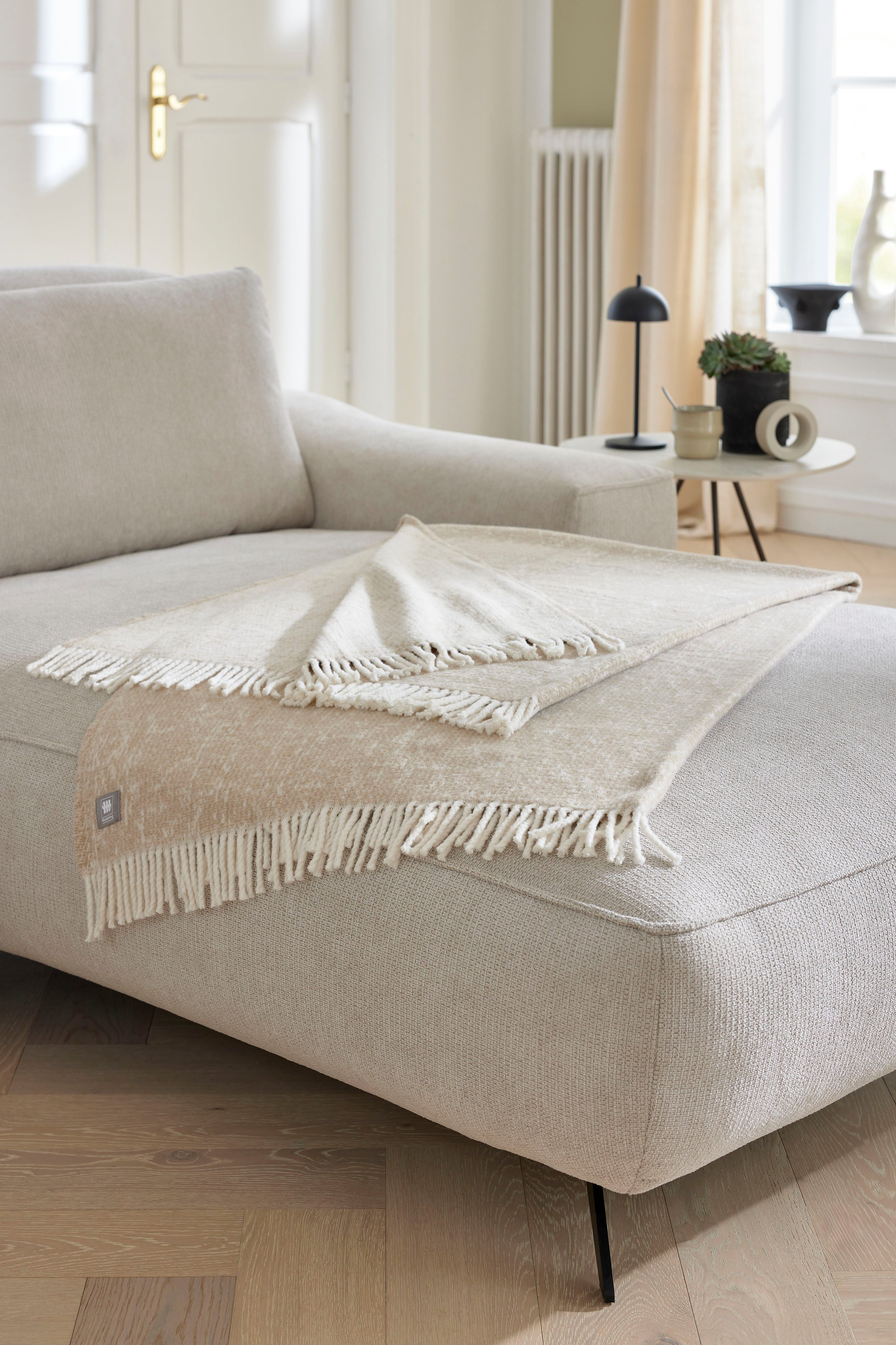 Wohndecke Ease, Musterring, mit hohem Baumwollanteil günstig online kaufen