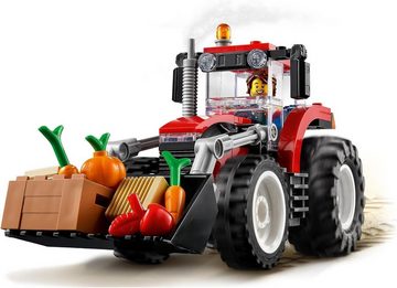 LEGO® Konstruktionsspielsteine City Traktor Spielzeug, Bauernhof Set mit Minifiguren, (Geschenk Weihnachten, Geburtstag, Frauen Männer Kinder, 148 St., Baukasten Erwachsene, Kinder Sale), Bausteine Konstruktionssteine, Bausatz, Spielzeug, Klemmbausteine