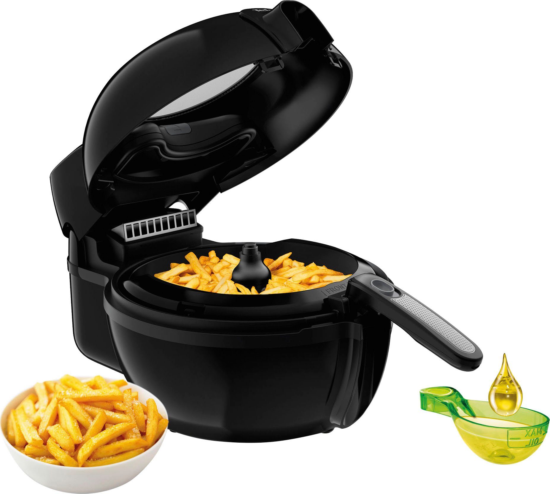 Tefal Heißluftfritteuse FZ7738 ActiFry Genius +, 1550 W, 1,2 kg, Timer, 9 automatische Menüs, Rührarm-System, FZ7738