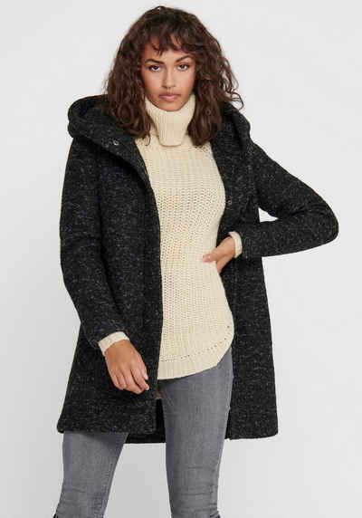 Only Langjacke »ONLSEDONA BOUCLE WOOL COAT OTW NOOS« aus Boucle Material mit Wolle