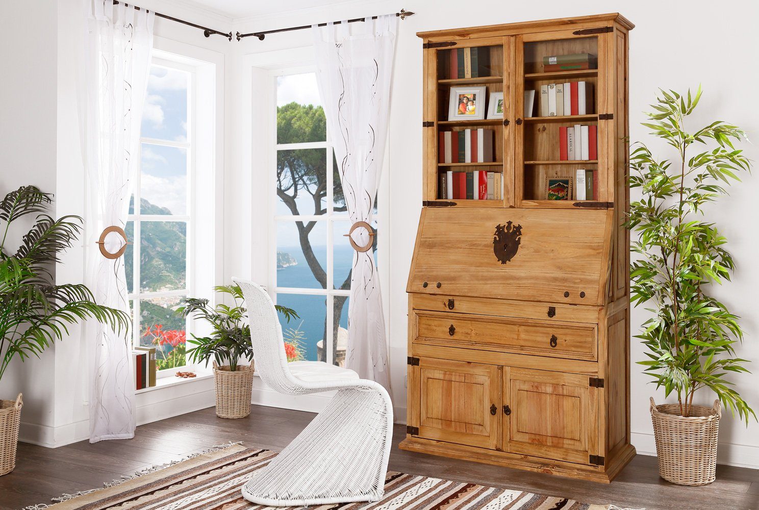 1a Direktimport Sekretär Mexico Möbel Sekretär - Pinie Massivholz - Landhausstil